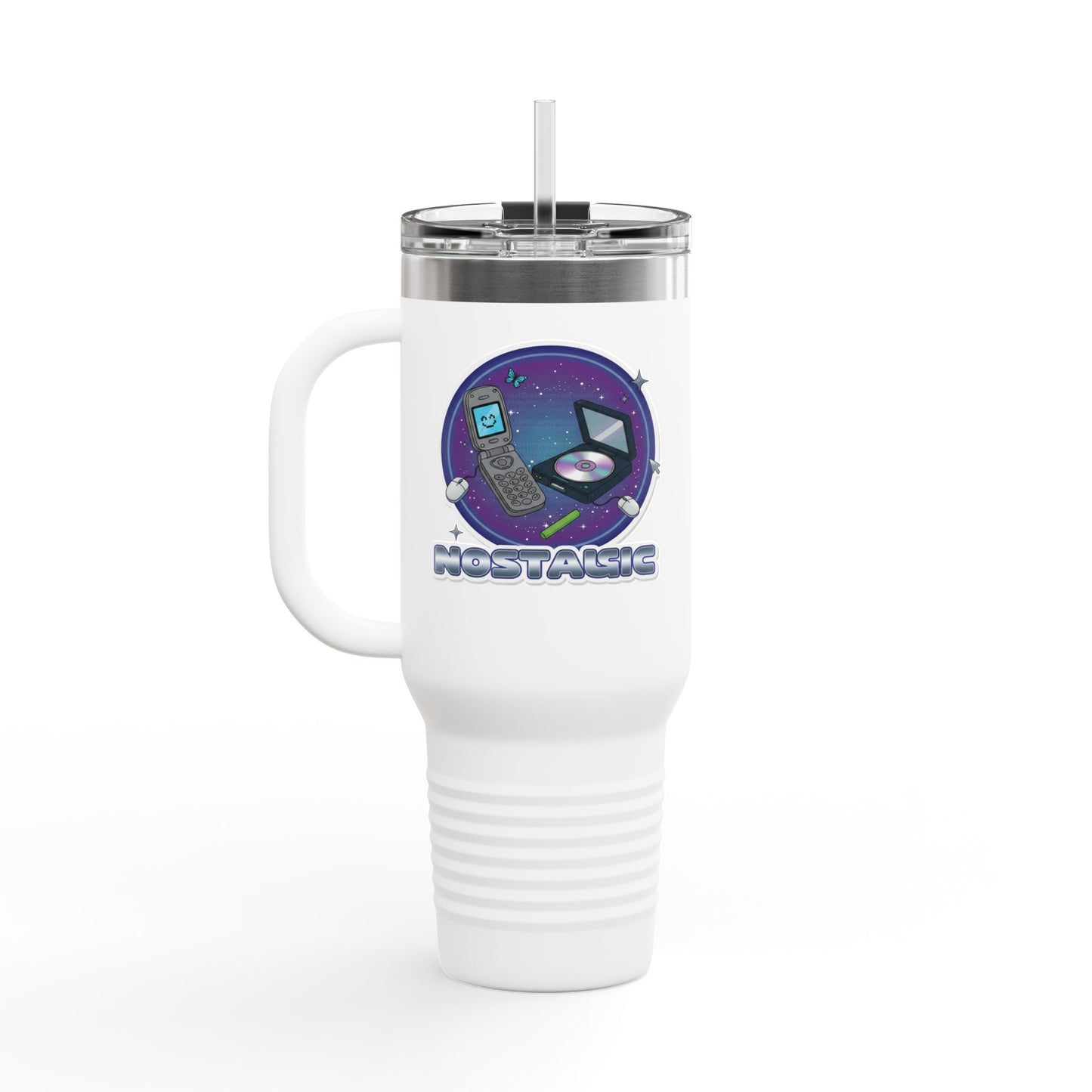 Vibrant Insulated Travel Mug for Coffee Lovers | Perfect for Road Trips, Camping, Gifts, Eco-Friendly
