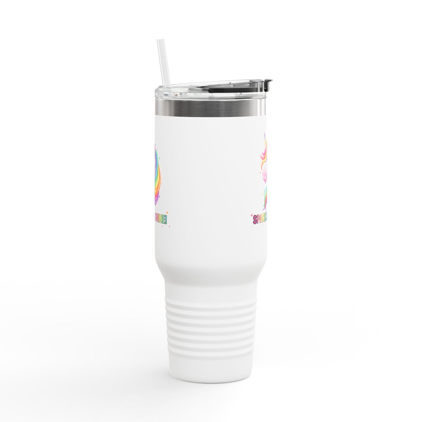Rainbow Unicorn Insulated Travel Mug, Fun Mug for Kids, Beautiful Gift for Any Celebration, Cute Travel Mug, Party Favor, Unicorn Lover Gift