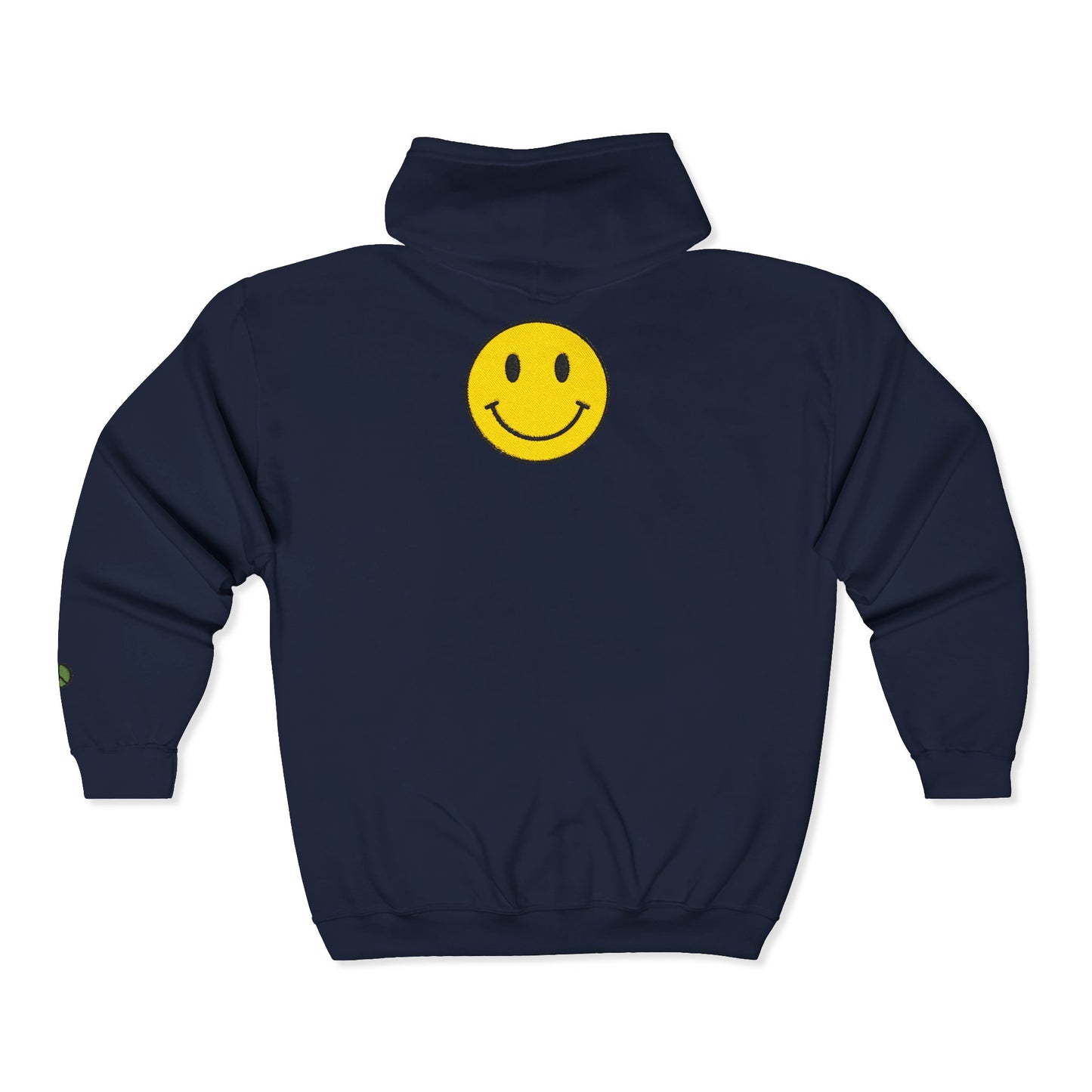 Smiley face Zip-Up Hoodie for Comfort, Unisex Sweater for Casual Style, Perfect Gift, Spring Vibes, Everyday Wear