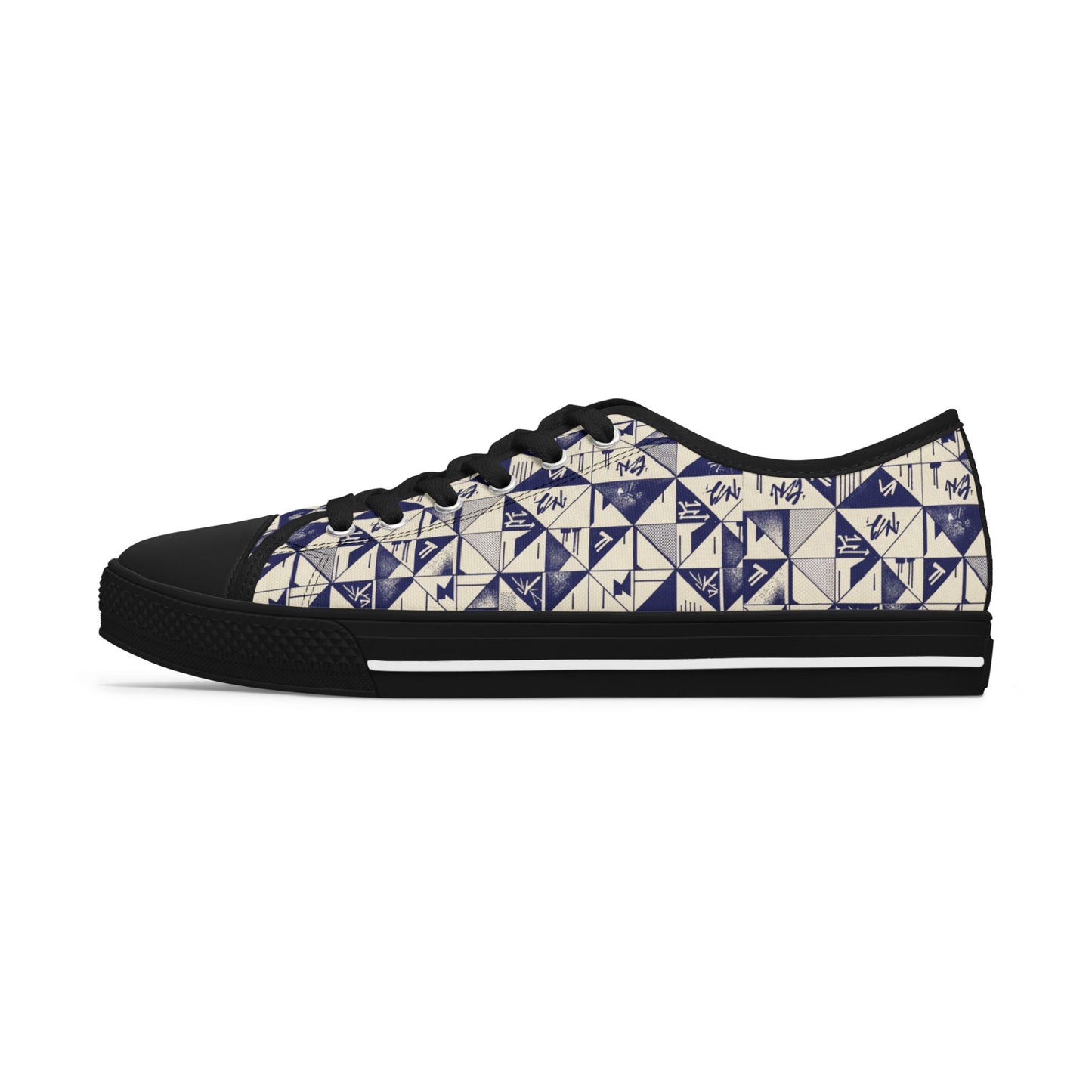 Abstract Graffiti Print Sneakers