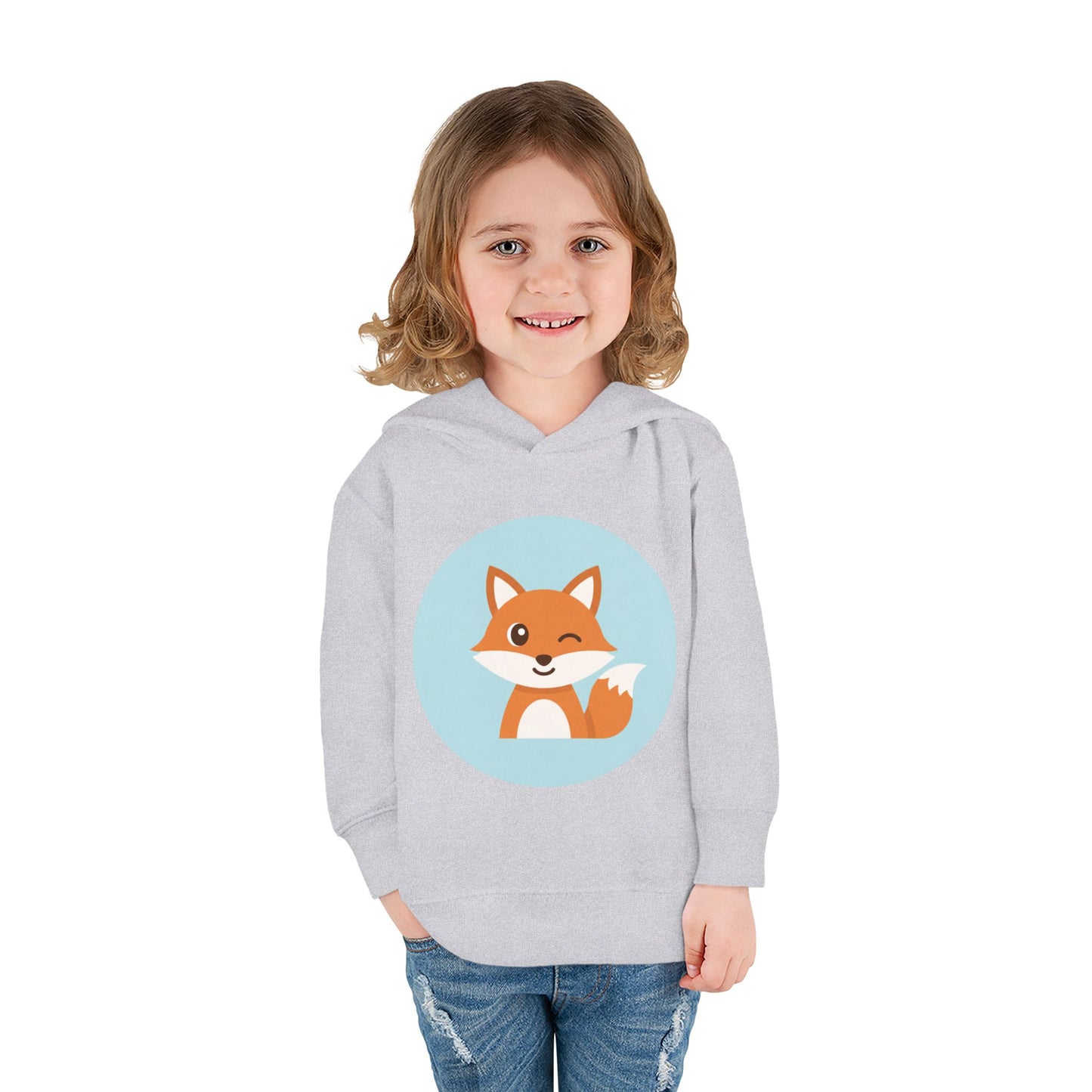 Adorable Toddler Fox Fleece Hoodie, Cute Animal Sweatshirt, Kids Pullover, Birthday Gift, Fall Wardrobe, Cozy Toddler Clothing