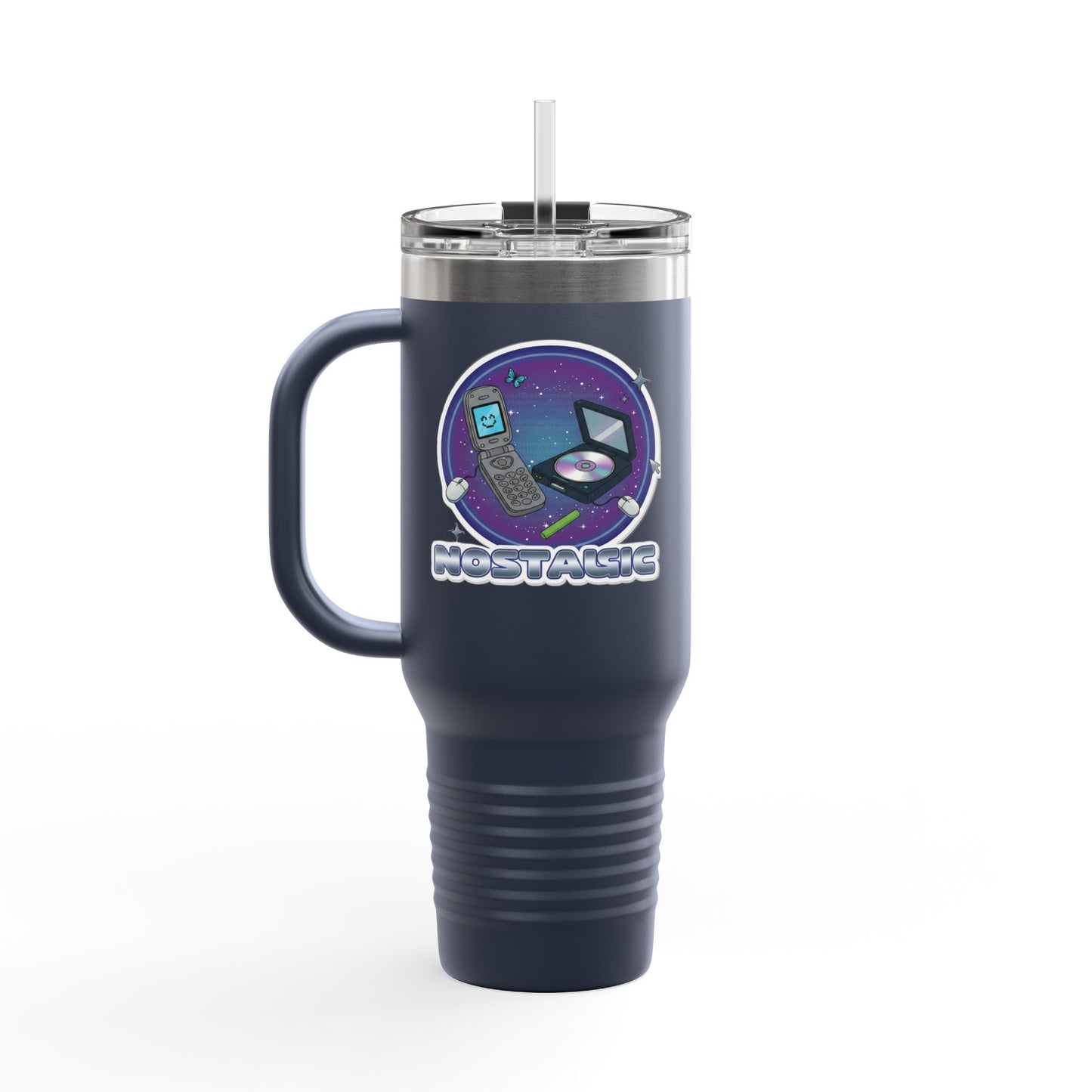 Vibrant Insulated Travel Mug for Coffee Lovers | Perfect for Road Trips, Camping, Gifts, Eco-Friendly