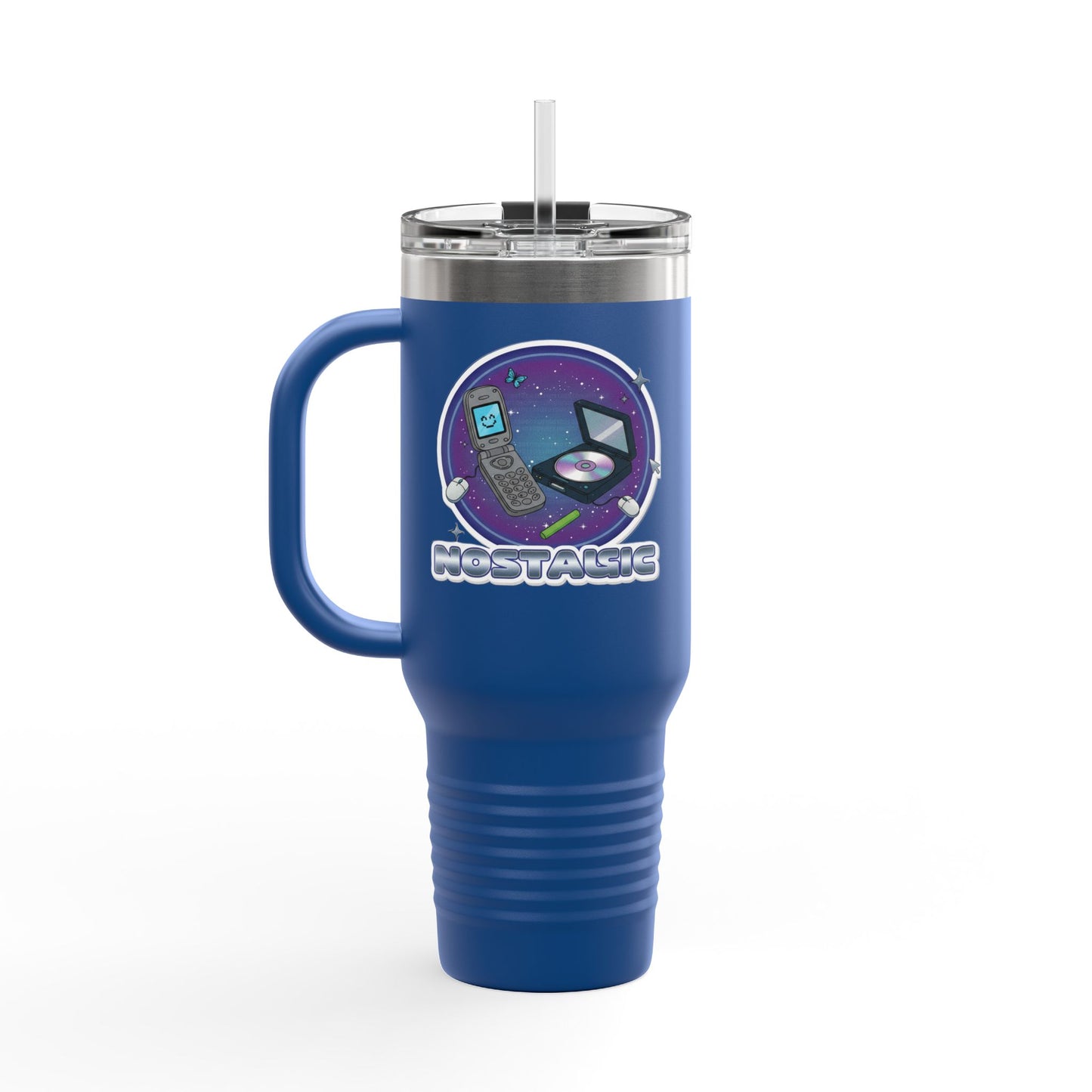 Vibrant Insulated Travel Mug for Coffee Lovers | Perfect for Road Trips, Camping, Gifts, Eco-Friendly