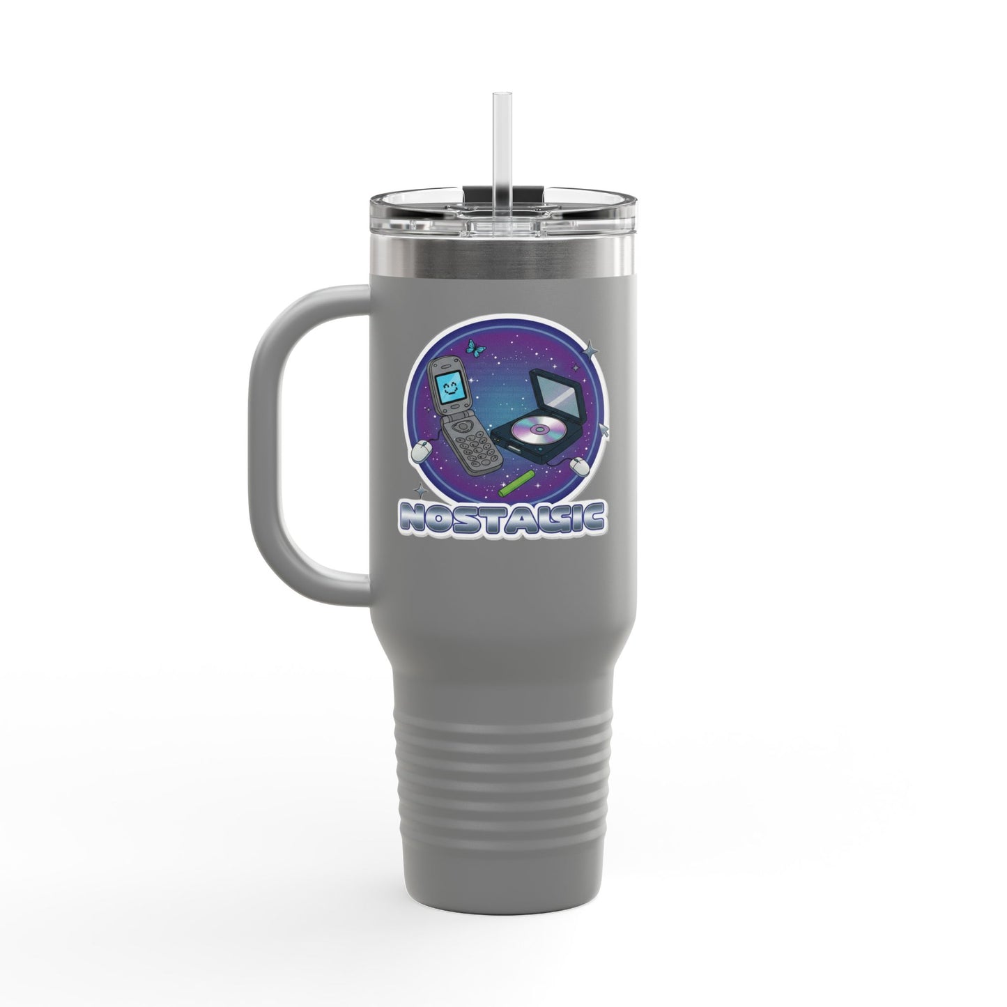 Vibrant Insulated Travel Mug for Coffee Lovers | Perfect for Road Trips, Camping, Gifts, Eco-Friendly