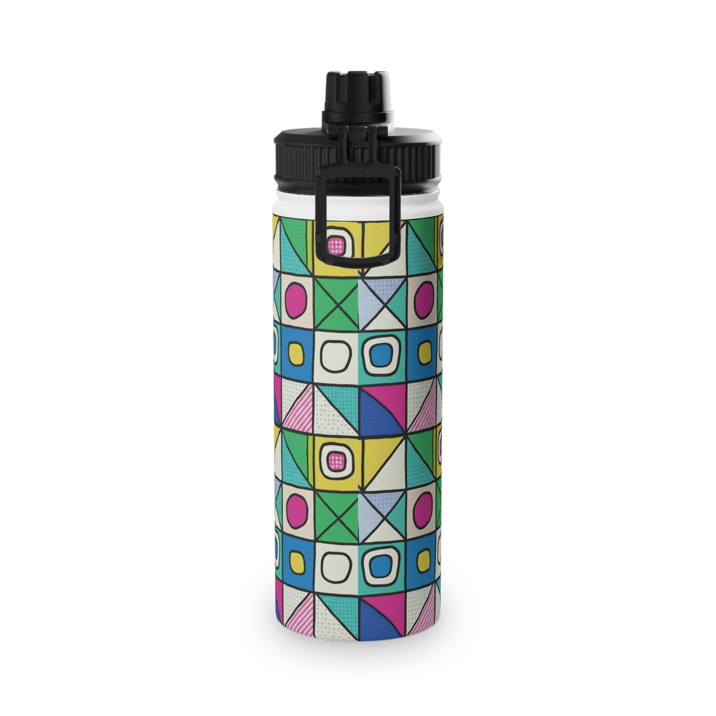 Colorful Floral Stainless Steel Water Bottle, Sport Hydration, Fitness Accessories, Eco-Friendly Gift, Summer Water Bottle