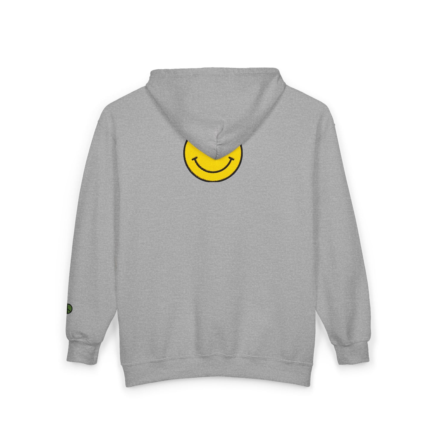 Smiley face Zip-Up Hoodie for Comfort, Unisex Sweater for Casual Style, Perfect Gift, Spring Vibes, Everyday Wear