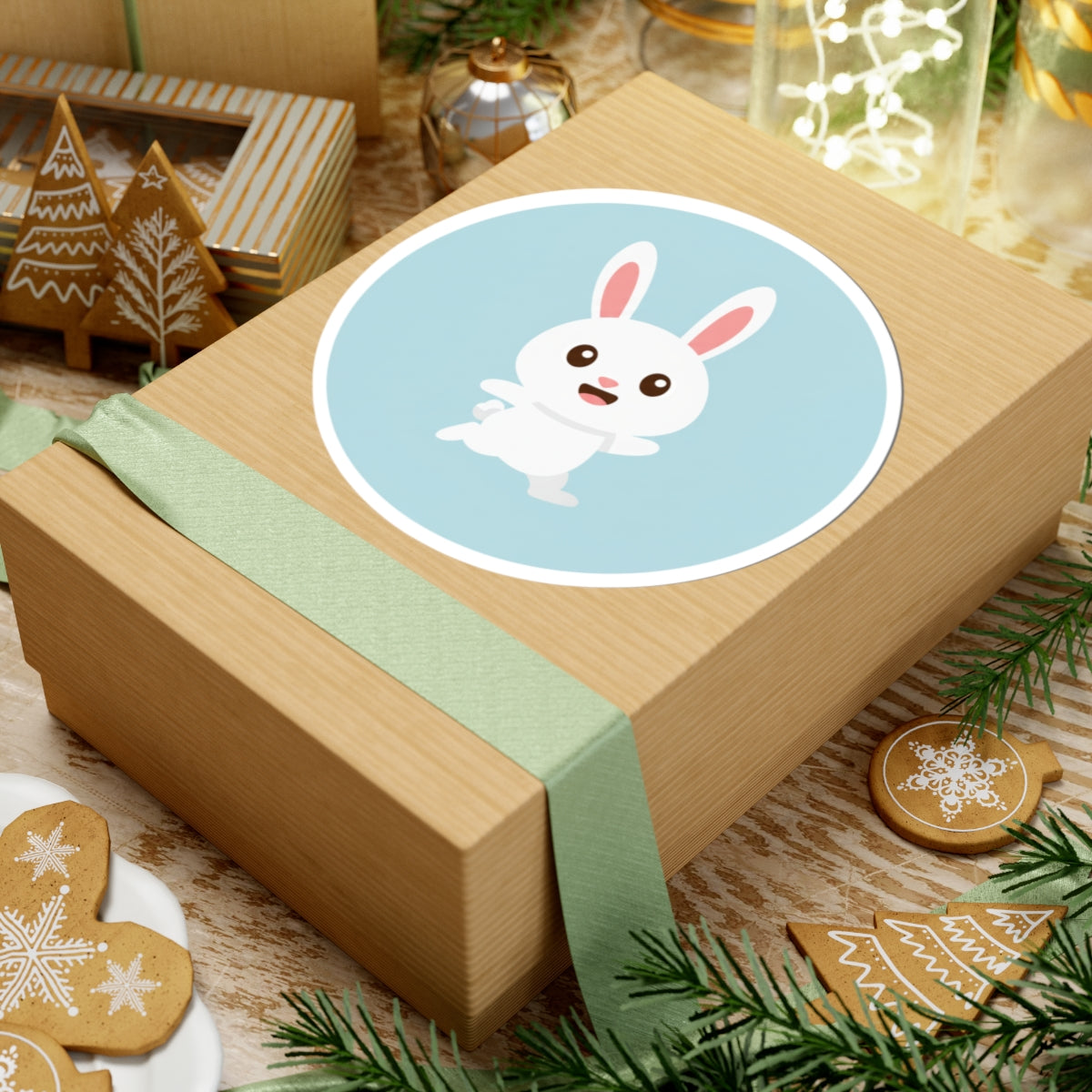 Cute Bunny Kiss-Cut Stickers | Ideal for Journals, Laptops, Scrapbooking, Kids' Parties, Gift Wrapping