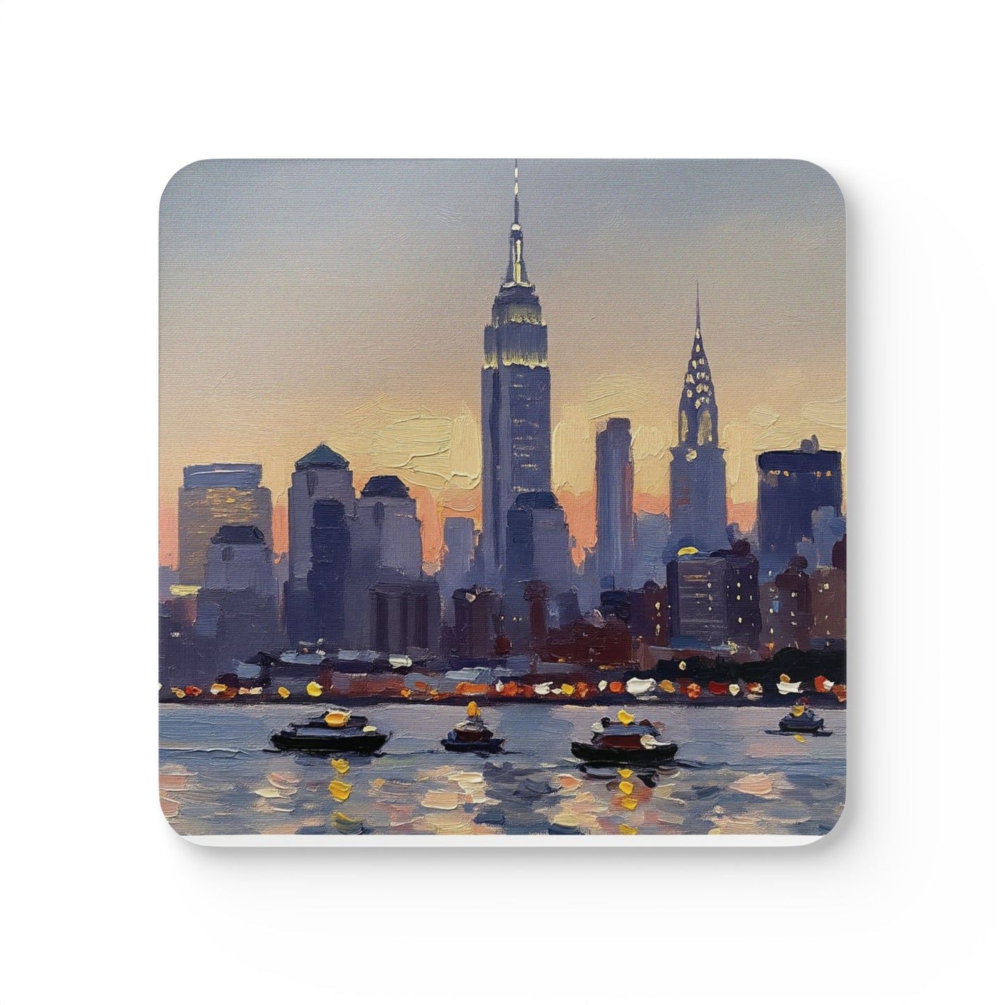 Coaster Set NYC Skyline