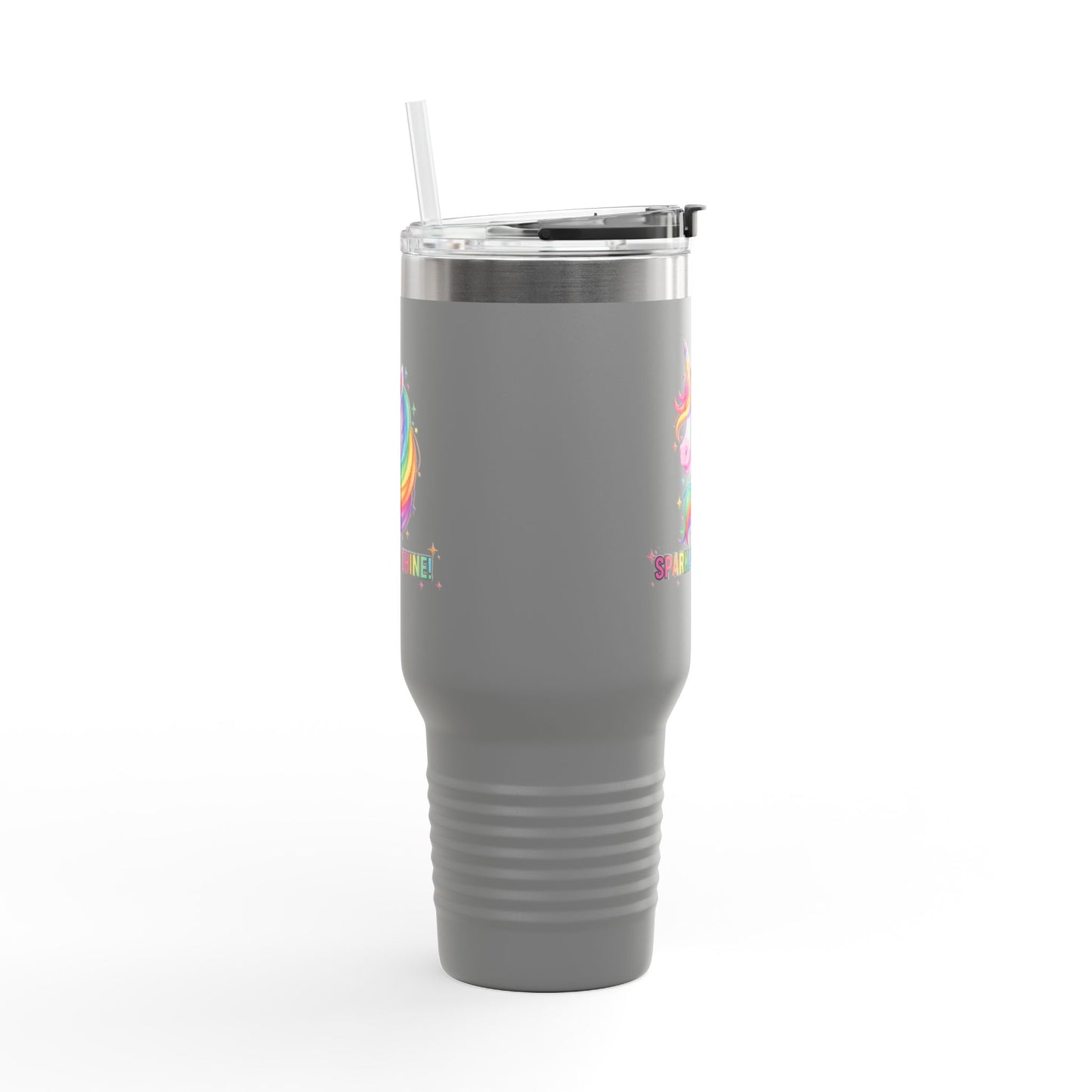 Rainbow Unicorn Insulated Travel Mug, Fun Mug for Kids, Beautiful Gift for Any Celebration, Cute Travel Mug, Party Favor, Unicorn Lover Gift