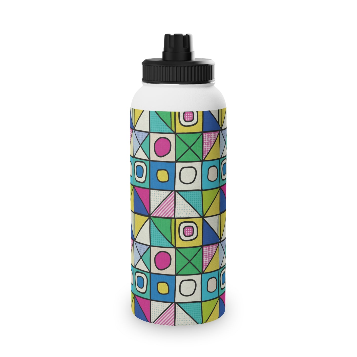 Colorful Floral Stainless Steel Water Bottle, Sport Hydration, Fitness Accessories, Eco-Friendly Gift, Summer Water Bottle