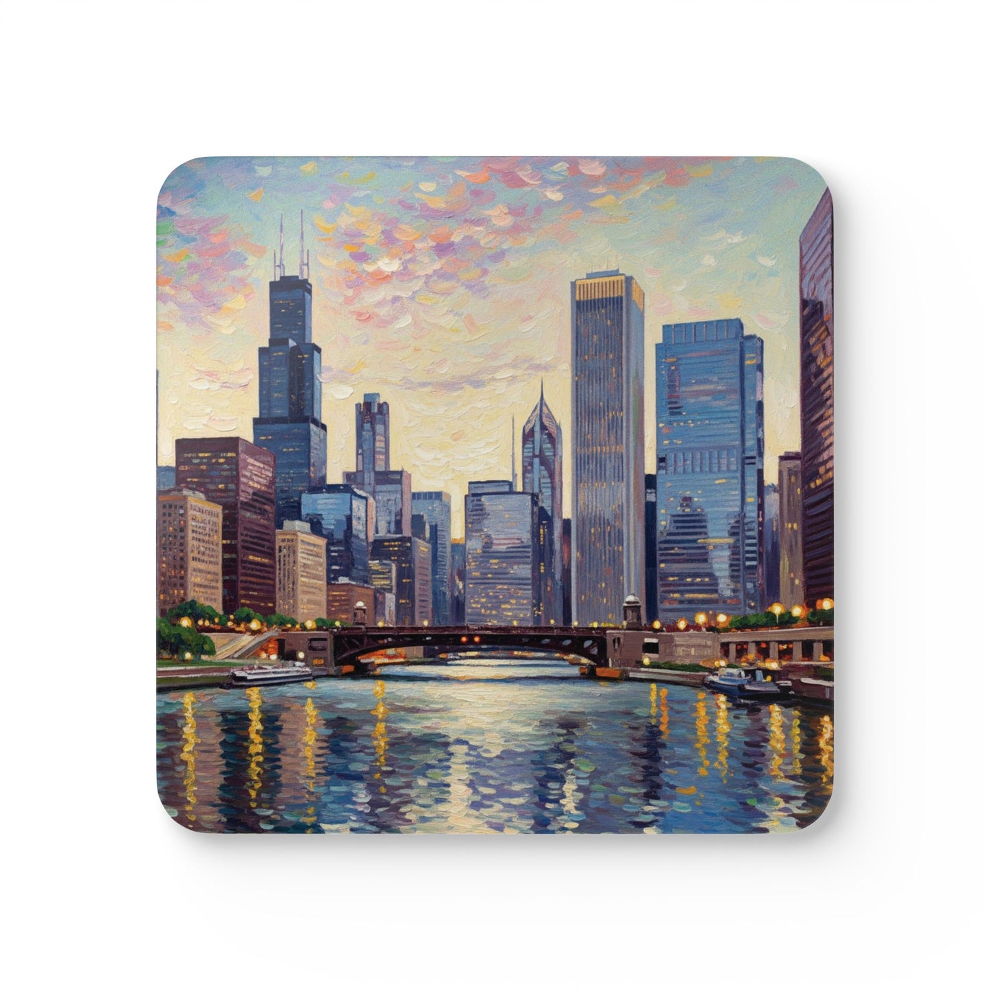 Coaster Set - Chicago Downtown Design