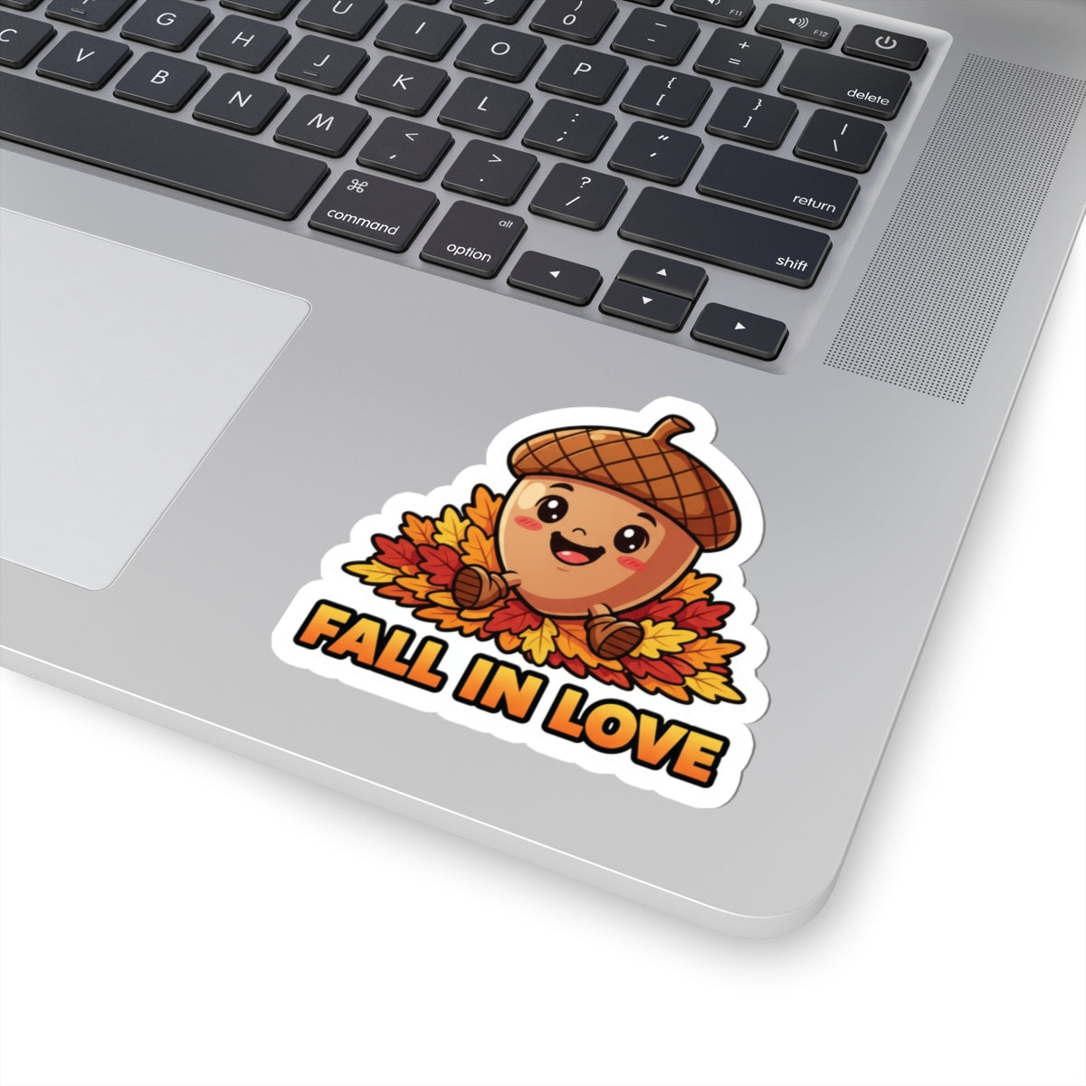Autumn Acorn Kiss-Cut Stickers, Cute Fall Decor, Seasonal Stickers, Laptop Accessories, Gift for Fall Lovers
