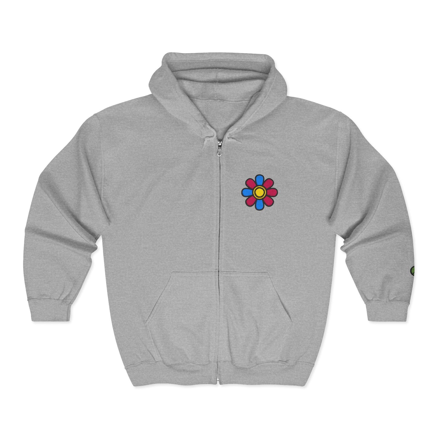Smiley face Zip-Up Hoodie for Comfort, Unisex Sweater for Casual Style, Perfect Gift, Spring Vibes, Everyday Wear