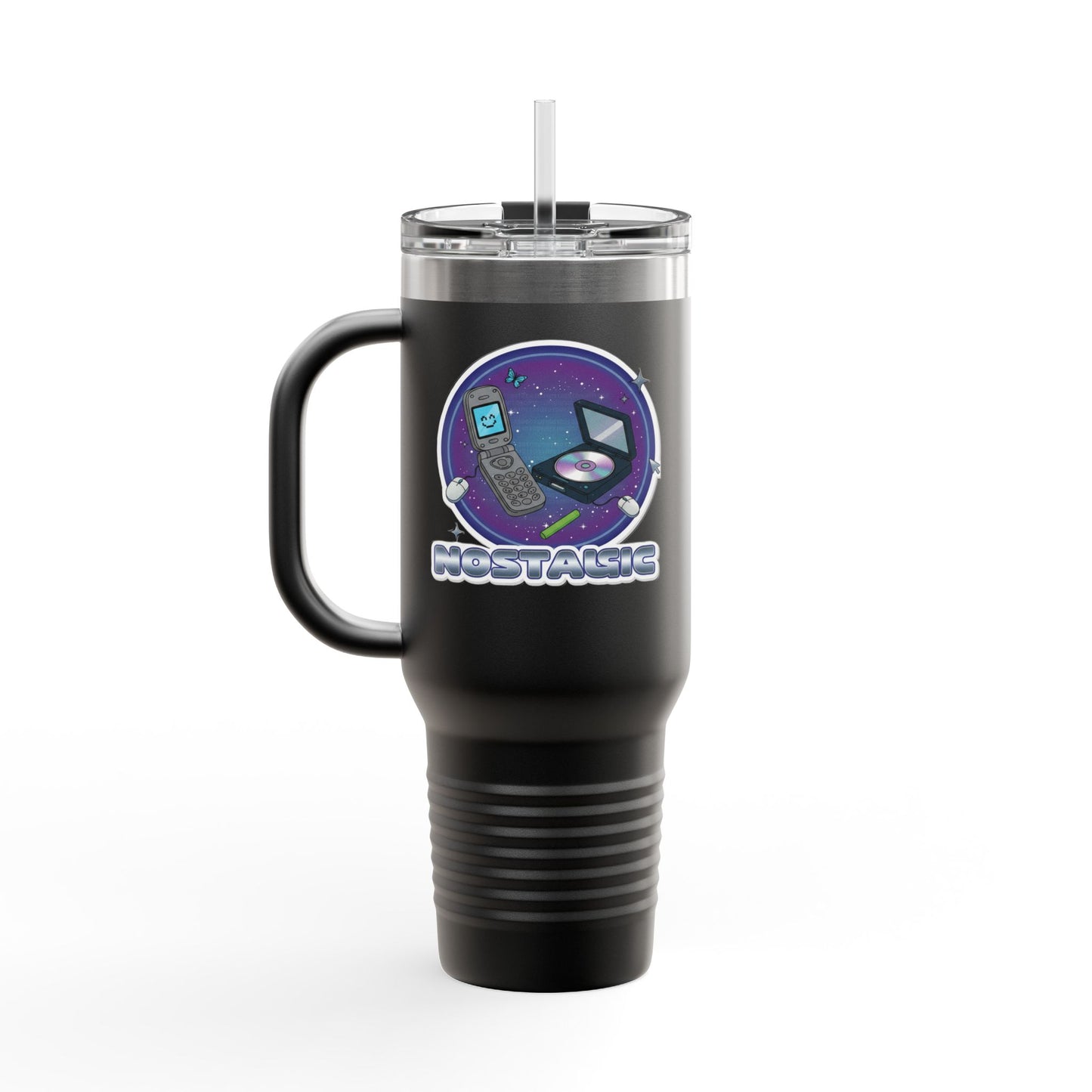 Vibrant Insulated Travel Mug for Coffee Lovers | Perfect for Road Trips, Camping, Gifts, Eco-Friendly
