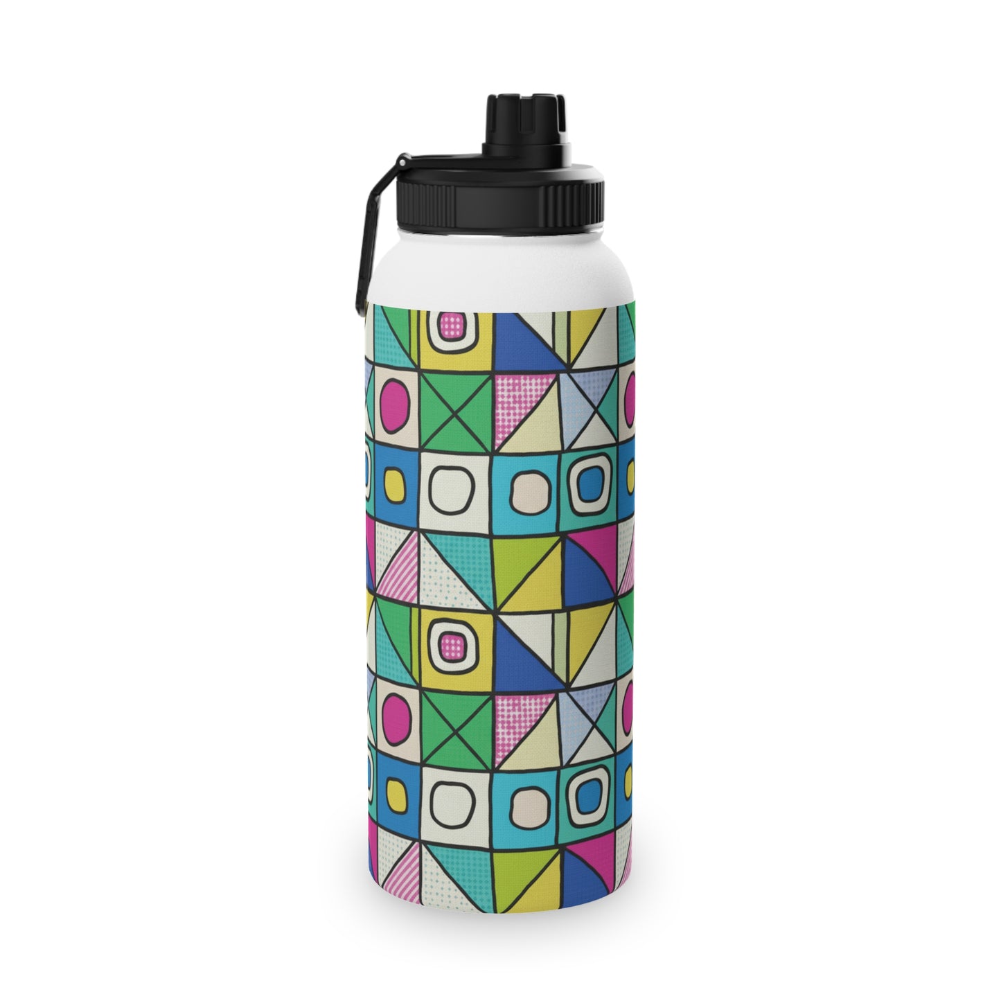 Colorful Floral Stainless Steel Water Bottle, Sport Hydration, Fitness Accessories, Eco-Friendly Gift, Summer Water Bottle