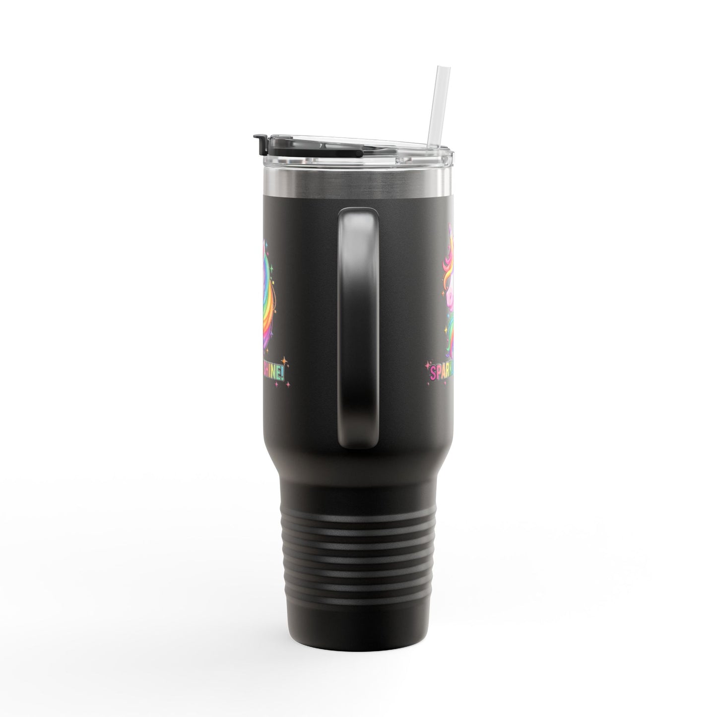 Rainbow Unicorn Insulated Travel Mug, Fun Mug for Kids, Beautiful Gift for Any Celebration, Cute Travel Mug, Party Favor, Unicorn Lover Gift