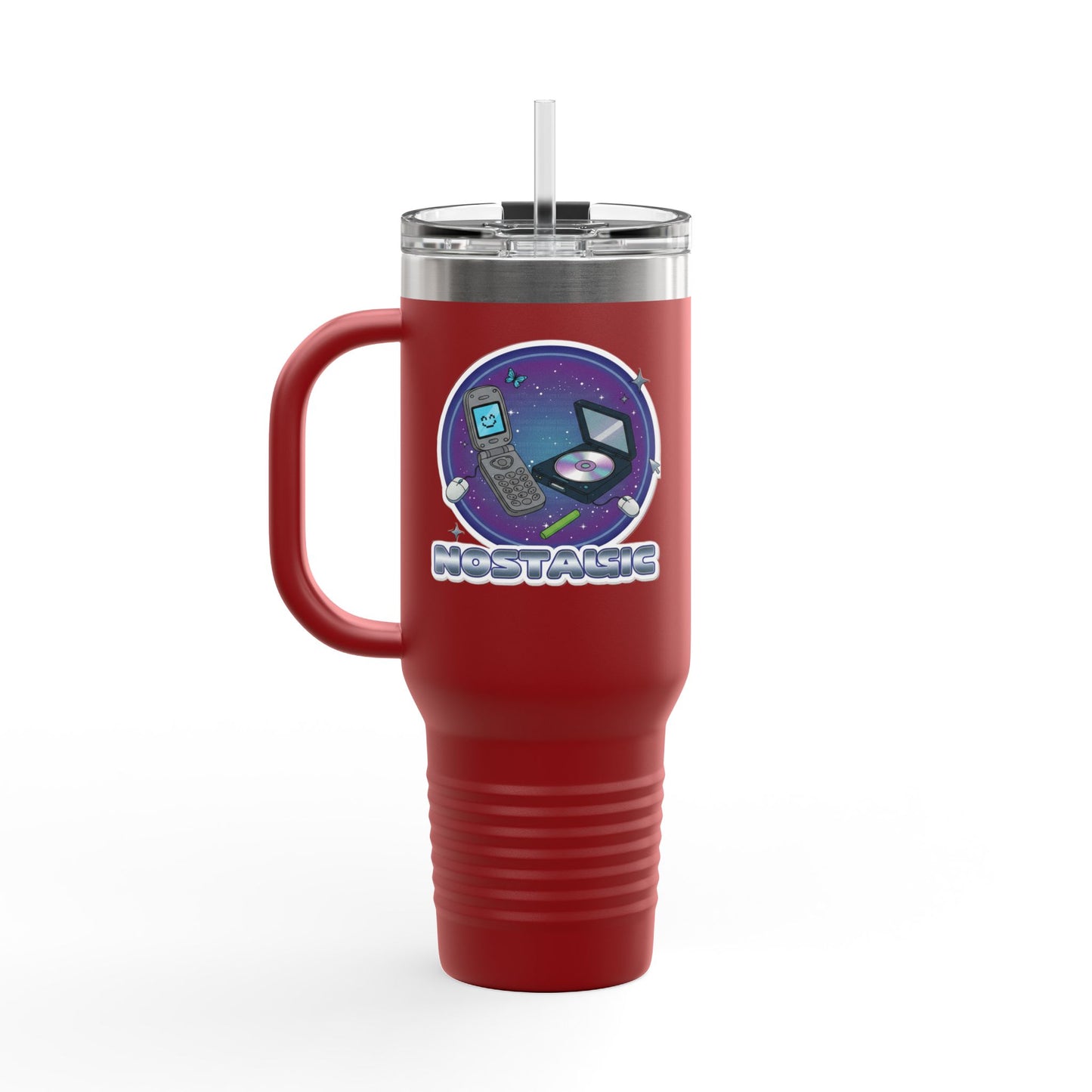 Vibrant Insulated Travel Mug for Coffee Lovers | Perfect for Road Trips, Camping, Gifts, Eco-Friendly