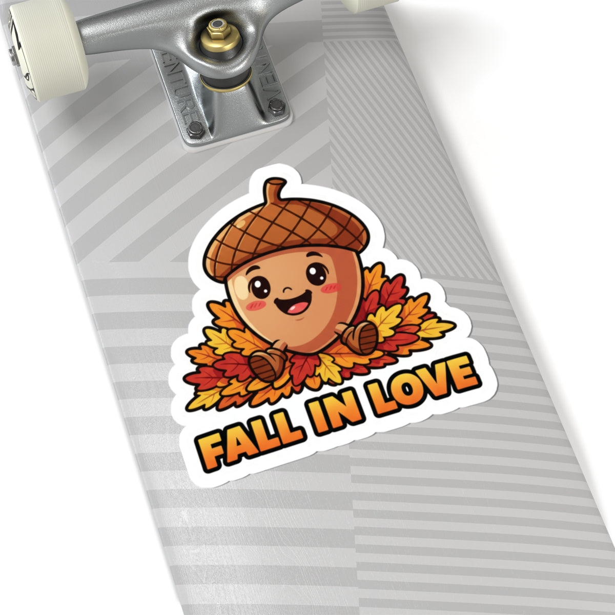 Autumn Acorn Kiss-Cut Stickers, Cute Fall Decor, Seasonal Stickers, Laptop Accessories, Gift for Fall Lovers