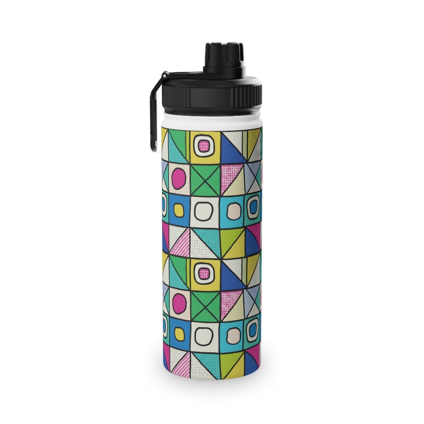 Colorful Floral Stainless Steel Water Bottle, Sport Hydration, Fitness Accessories, Eco-Friendly Gift, Summer Water Bottle