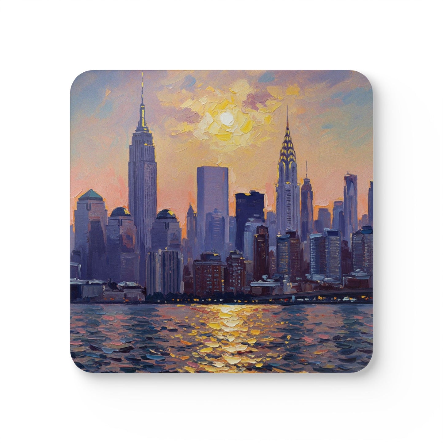 Coaster Set NYC Skyline