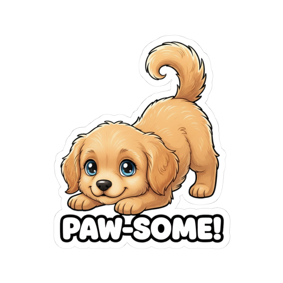 Cute Dog Paw-Some Stickers, Animal Lover Gift, Laptop Decor, Pet Enthusiast Accessory, Cute Dog Stickers, Kids Room Decor