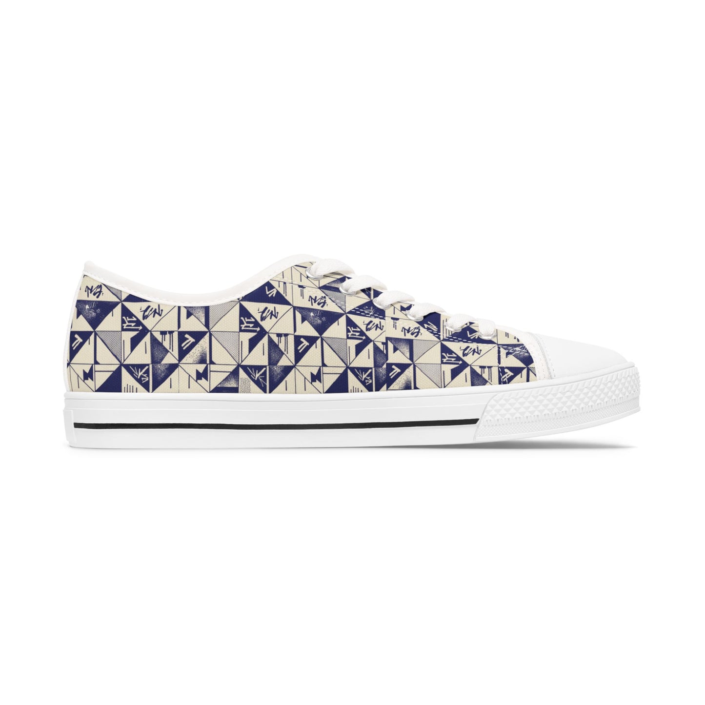 Abstract Graffiti Print Sneakers