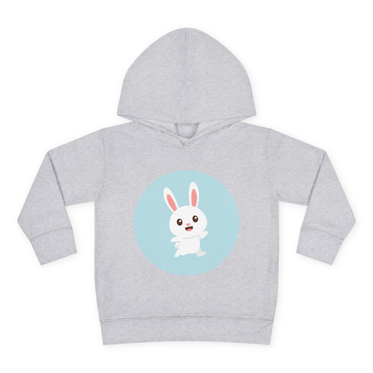Adorable toddler pullover fleece hoodie with cute bunny design, cozy kids' clothing, spring outfits, Easter gifts, playful apparel