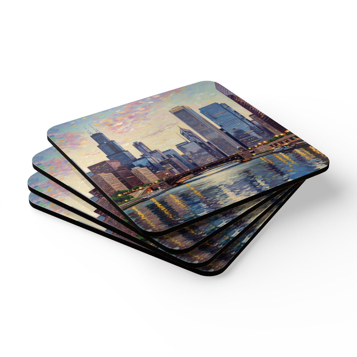 Coaster Set - Chicago Downtown Design