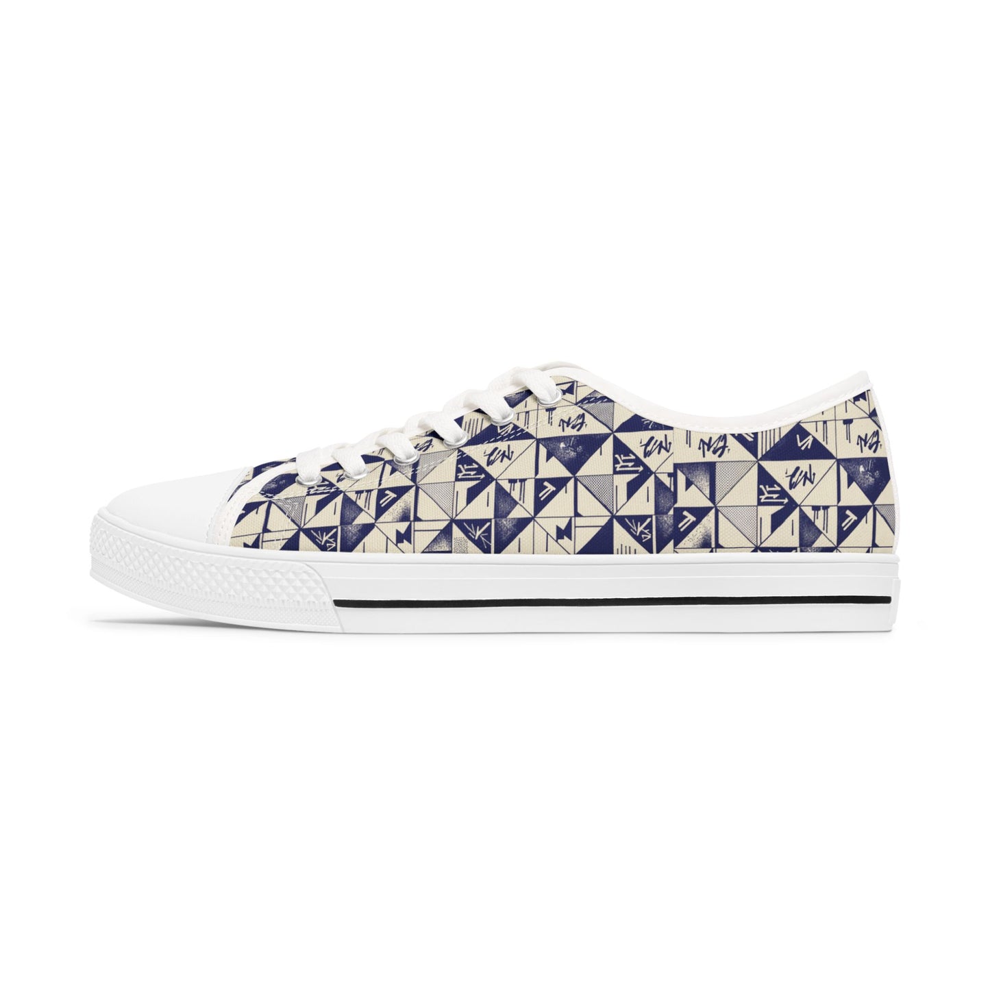 Abstract Graffiti Print Sneakers