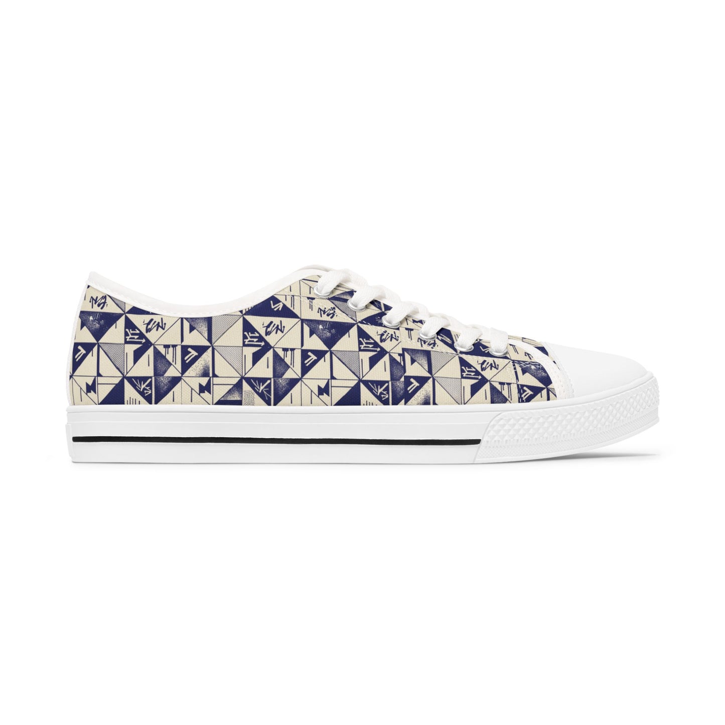 Abstract Graffiti Print Sneakers