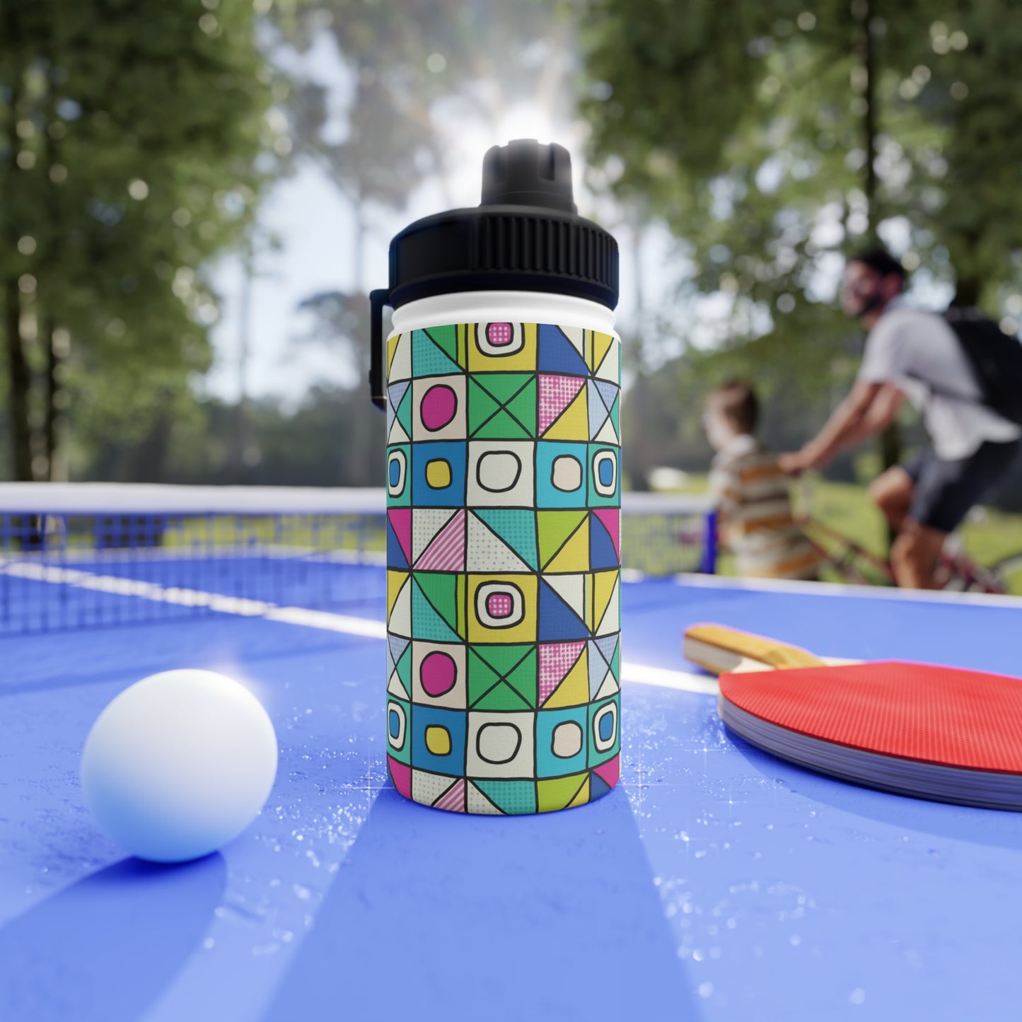 Colorful Floral Stainless Steel Water Bottle, Sport Hydration, Fitness Accessories, Eco-Friendly Gift, Summer Water Bottle