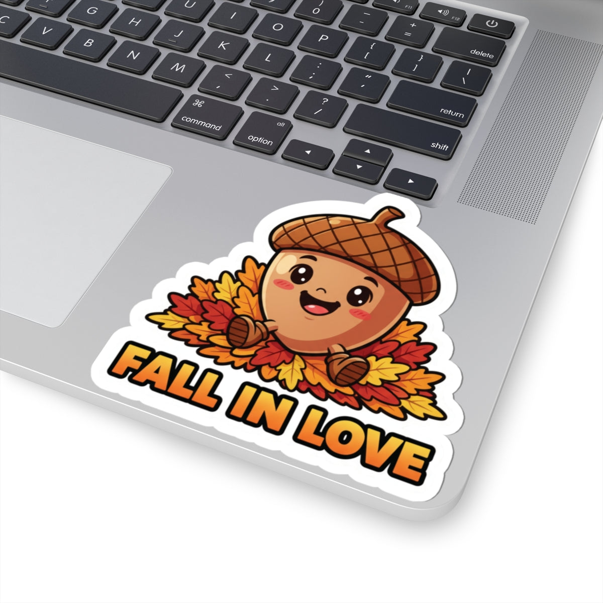 Autumn Acorn Kiss-Cut Stickers, Cute Fall Decor, Seasonal Stickers, Laptop Accessories, Gift for Fall Lovers
