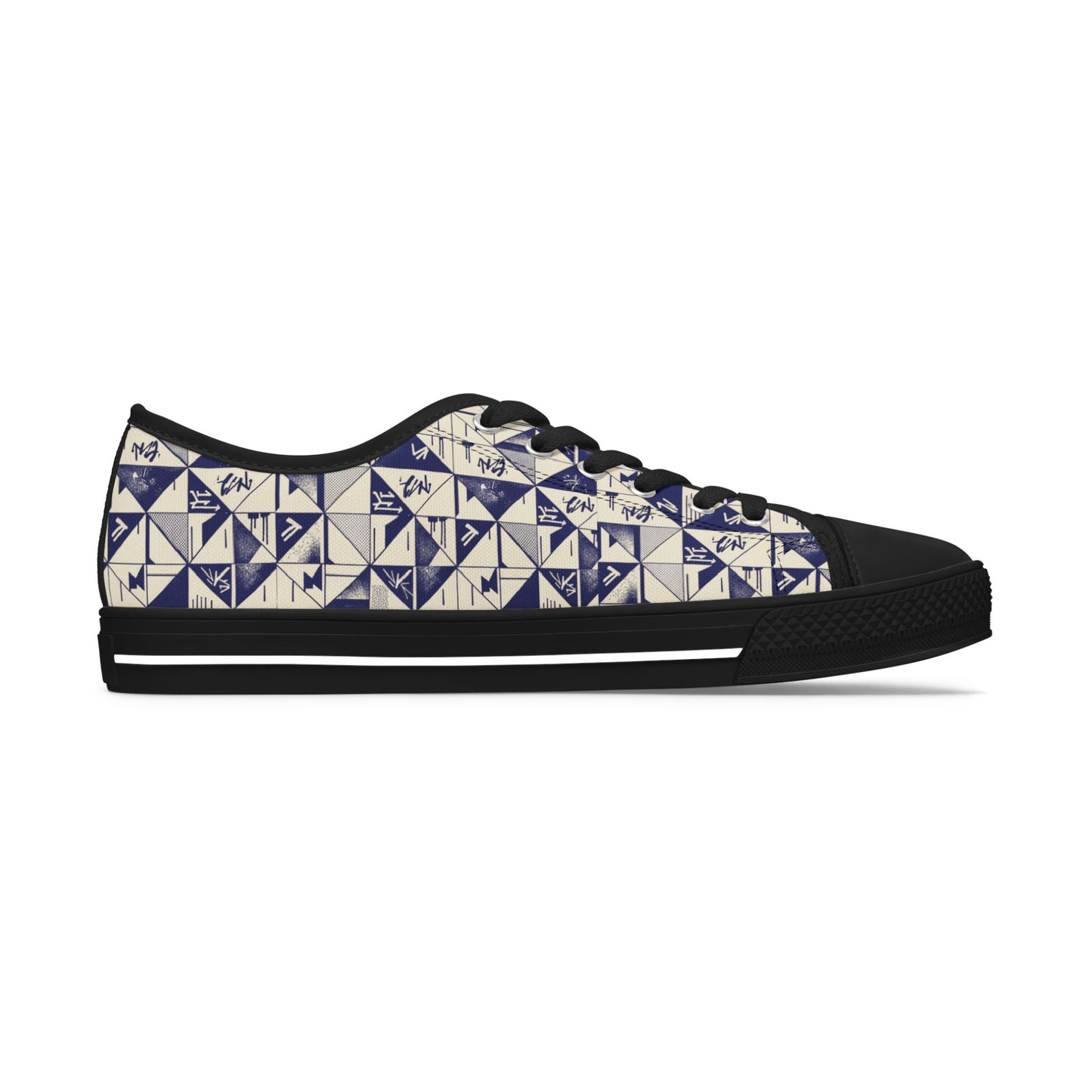 Abstract Graffiti Print Sneakers