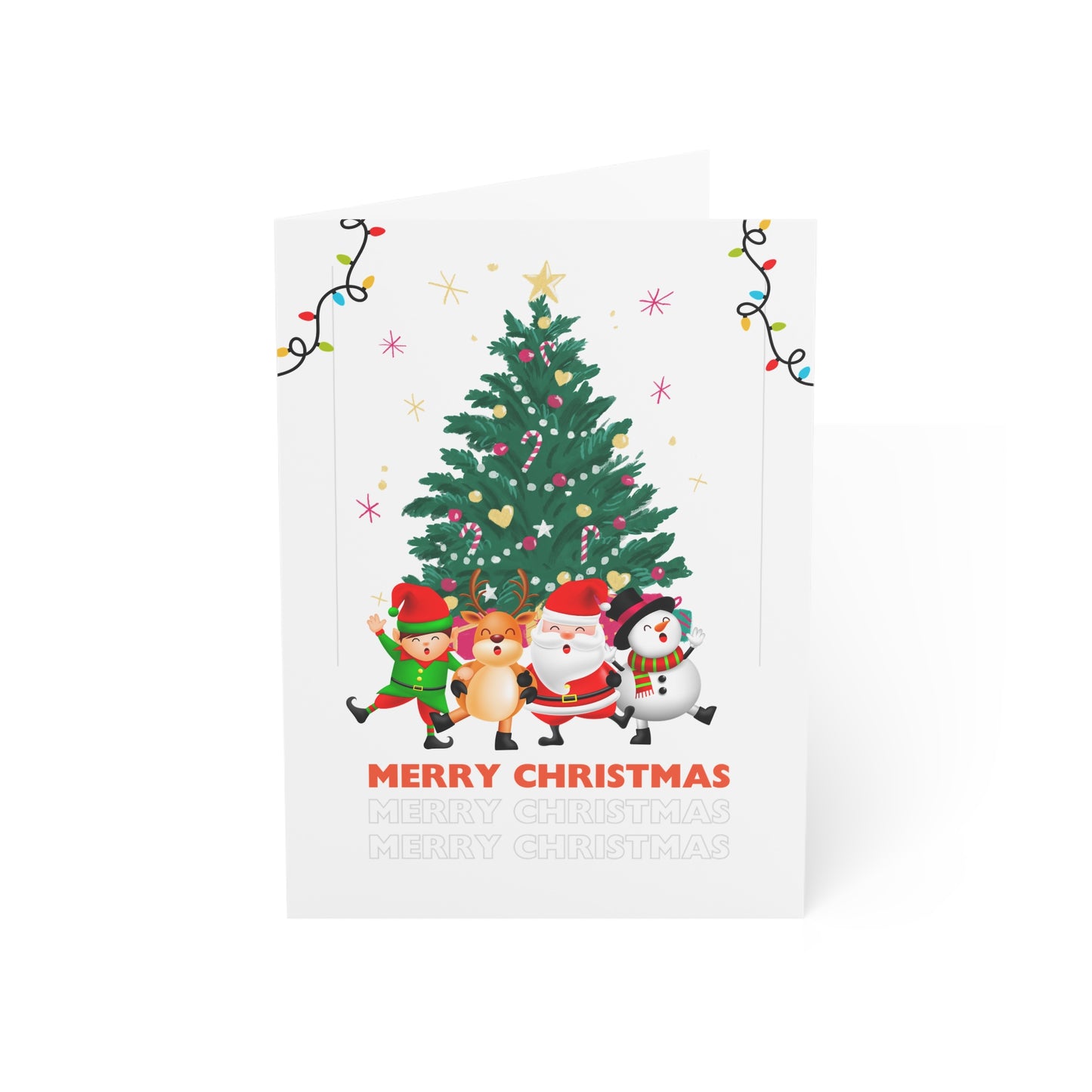 Christmas Greeting Cards Set | Merry Christmas Cards | Holiday Card Pack | Festive Cards for Friends & Family | Seasonal Cheer Cards