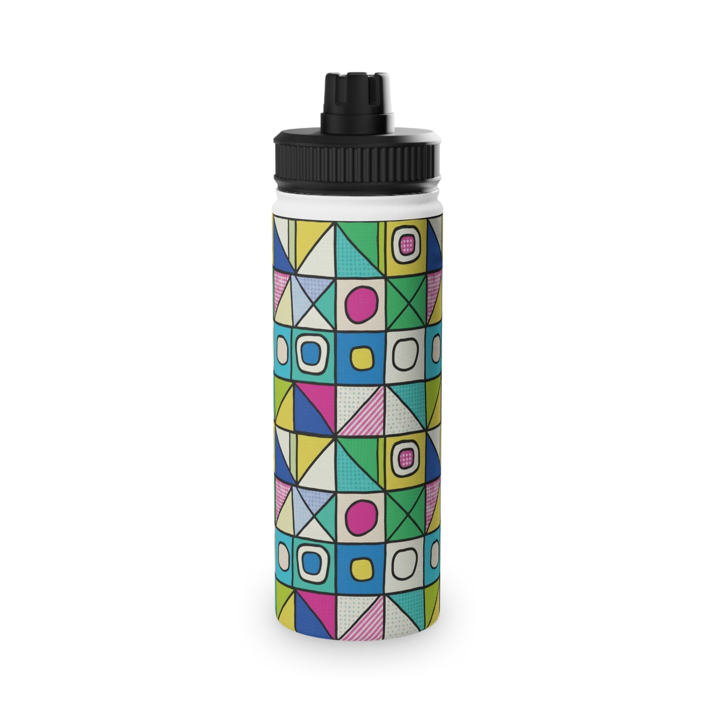 Colorful Floral Stainless Steel Water Bottle, Sport Hydration, Fitness Accessories, Eco-Friendly Gift, Summer Water Bottle