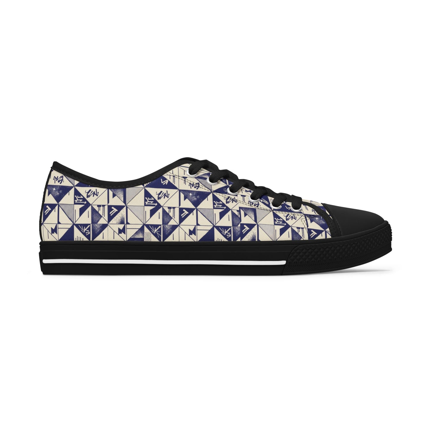 Abstract Graffiti Print Sneakers