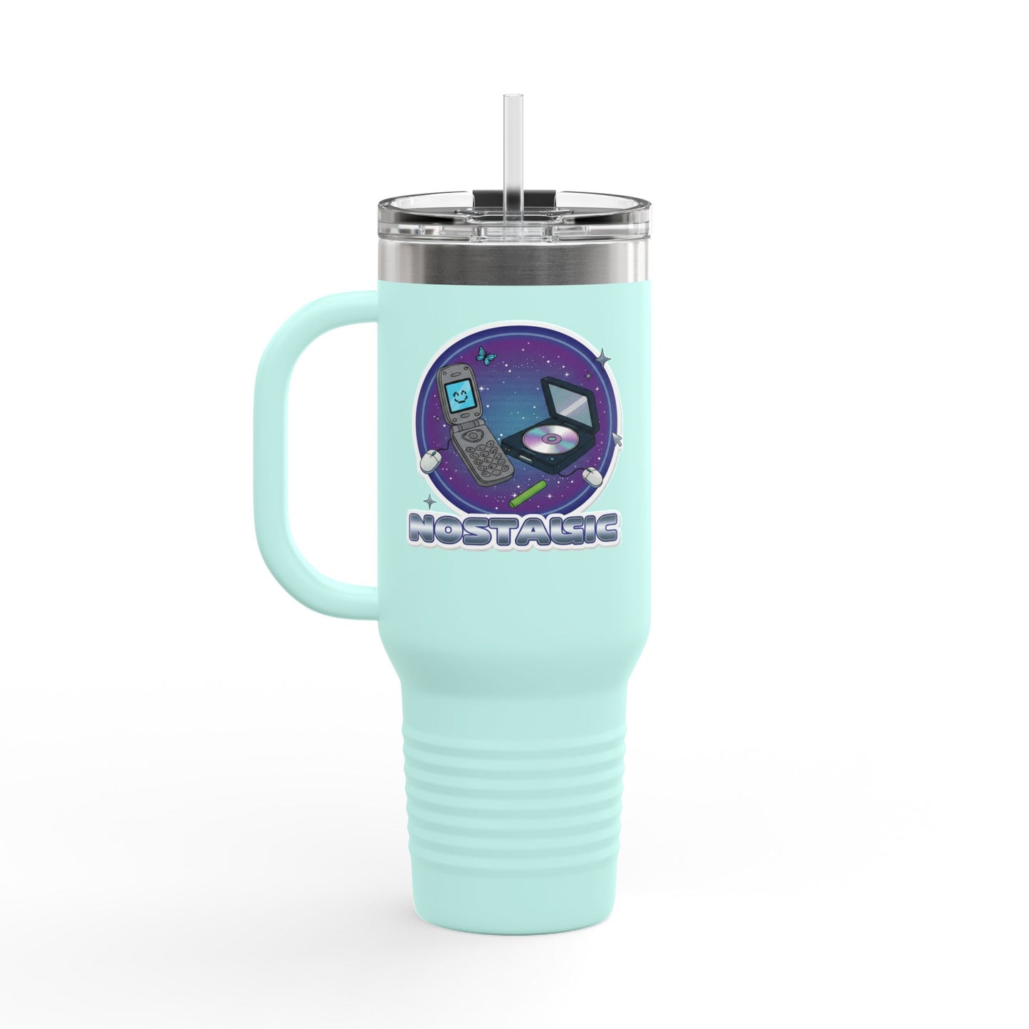Vibrant Insulated Travel Mug for Coffee Lovers | Perfect for Road Trips, Camping, Gifts, Eco-Friendly