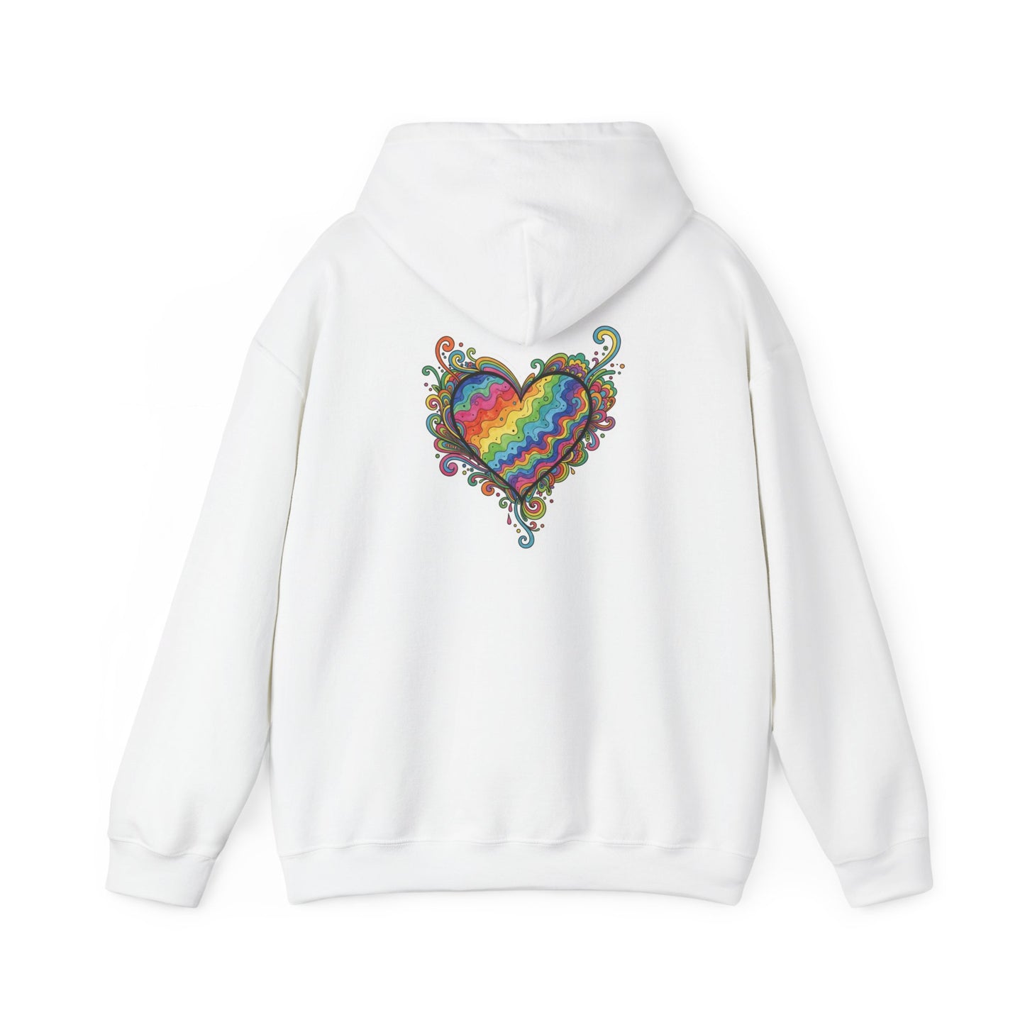 Colorful Love Heart Hooded Sweatshirt - Cozy Unisex Pullover for Valentine's Day, Gift for Friends, Couples Sweatshirt, Casual Wear, [...]