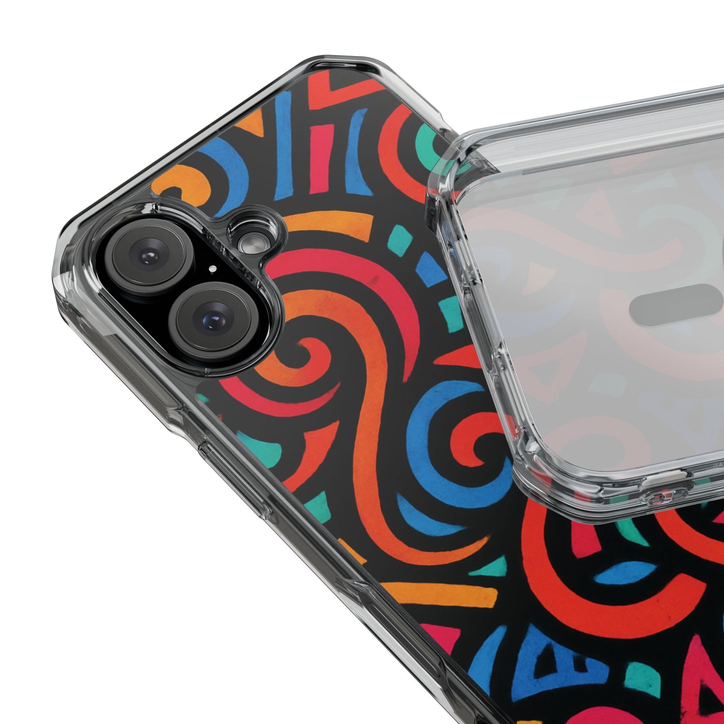 Colorful Phone Case, Stylish Clear Impact Cases for iPhone, Vibrant Protective Covers, Unique Phone Accessories, Gifts