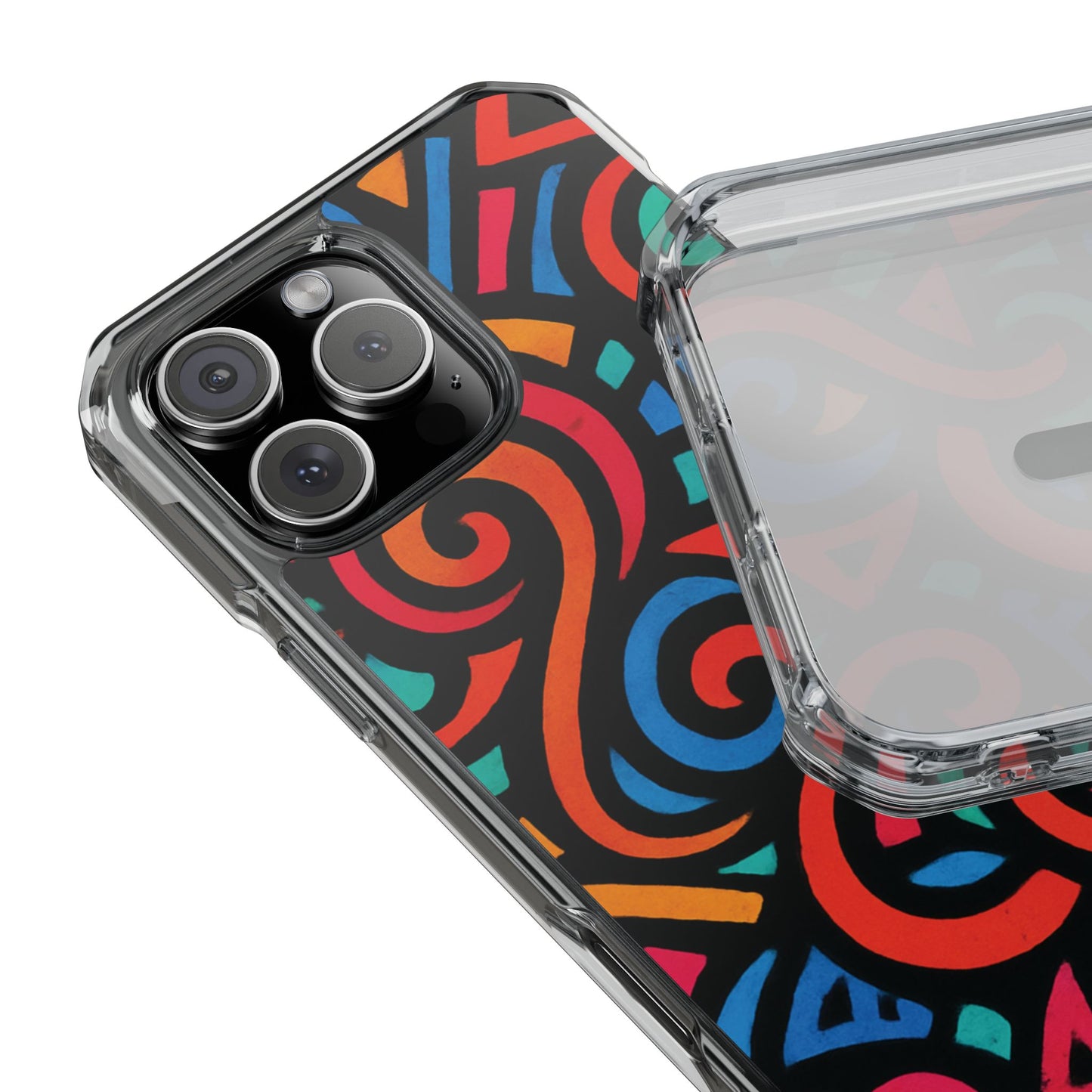 Colorful Phone Case, Stylish Clear Impact Cases for iPhone, Vibrant Protective Covers, Unique Phone Accessories, Gifts