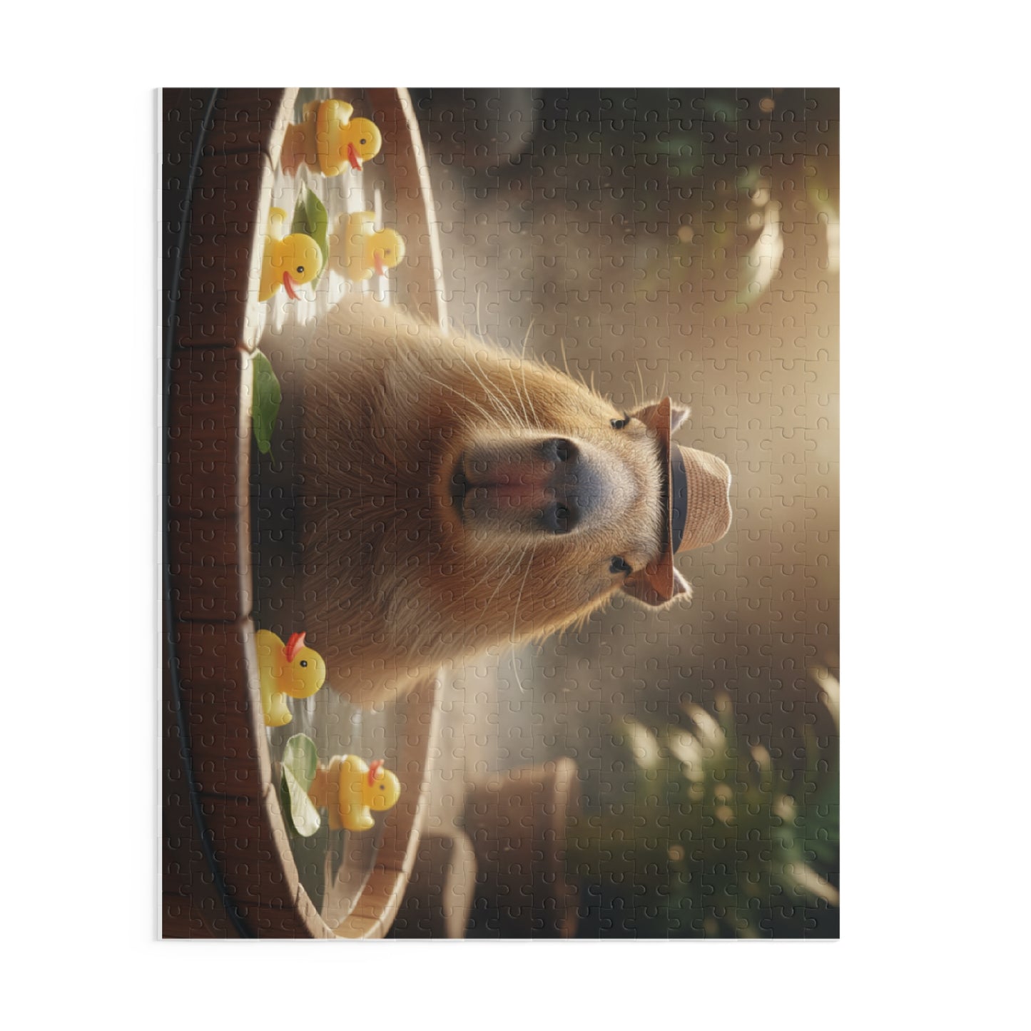 Capybara Relaxation Puzzle - 120, 252, 500-Piece, Fun Gift for Animal Lovers, Cozy Home Decor, Family Game Night, Unique Birthday Present