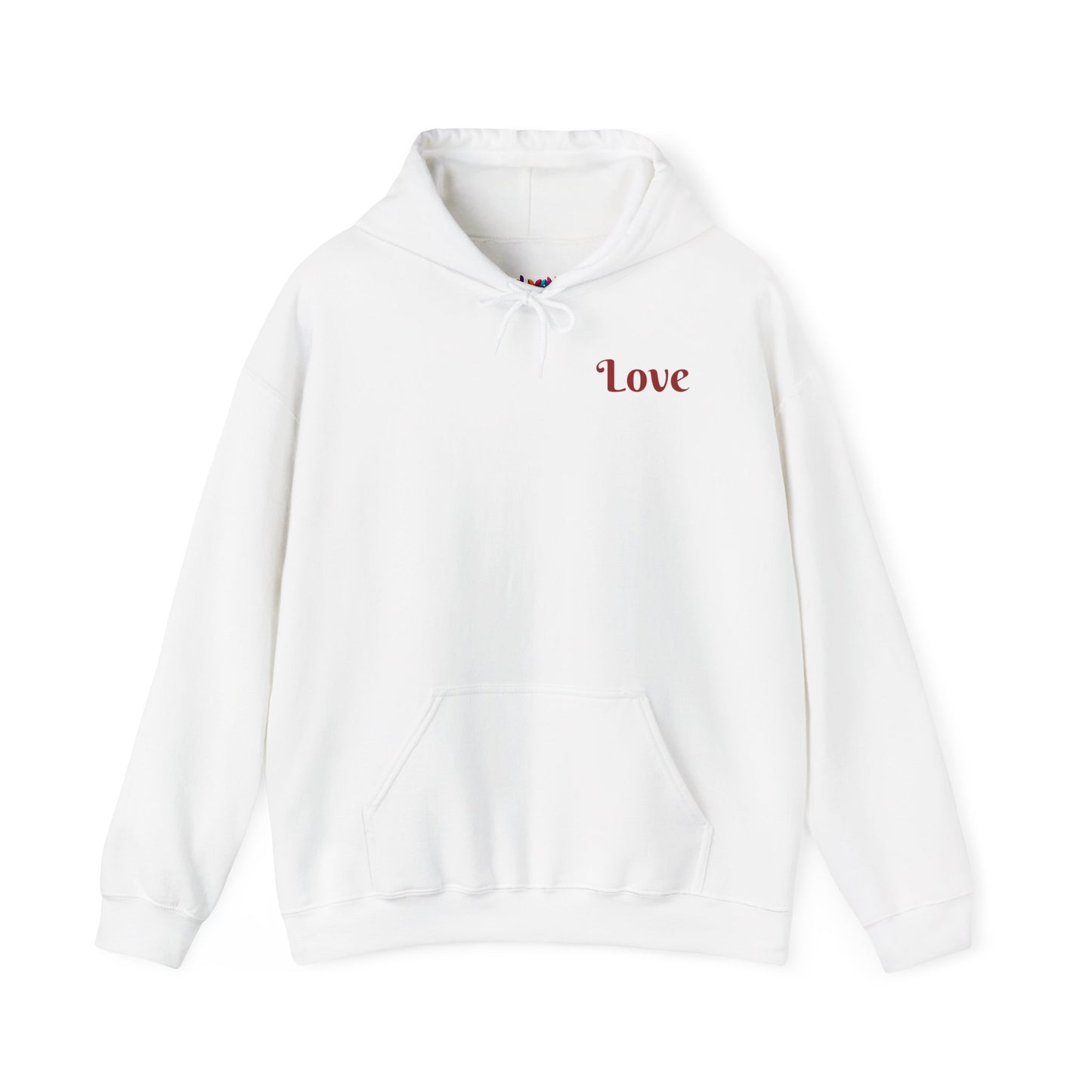 Colorful Love Heart Hooded Sweatshirt - Cozy Unisex Pullover for Valentine's Day, Gift for Friends, Couples Sweatshirt, Casual Wear, [...]