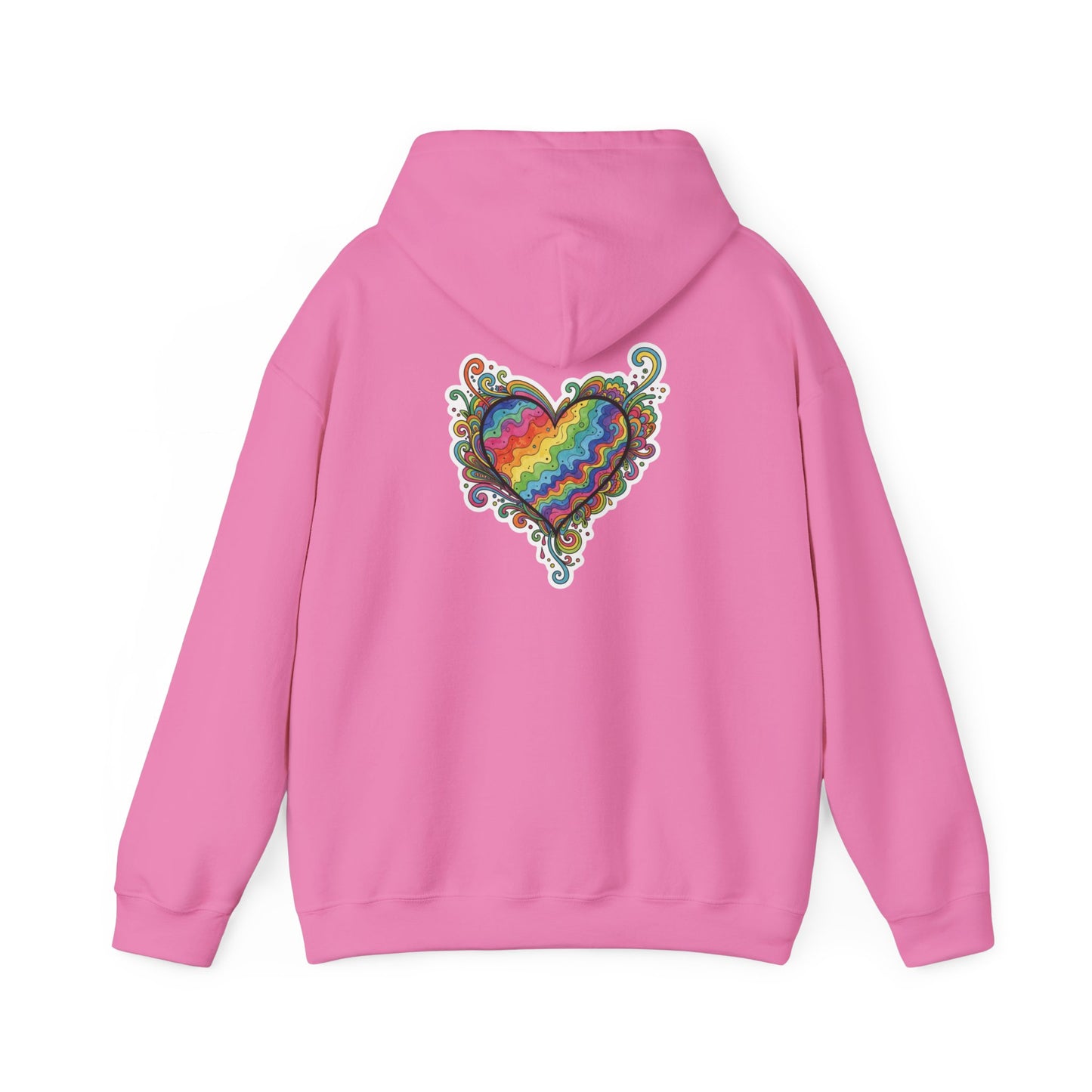 Colorful Love Heart Hooded Sweatshirt - Cozy Unisex Pullover for Valentine's Day, Gift for Friends, Couples Sweatshirt, Casual Wear, [...]