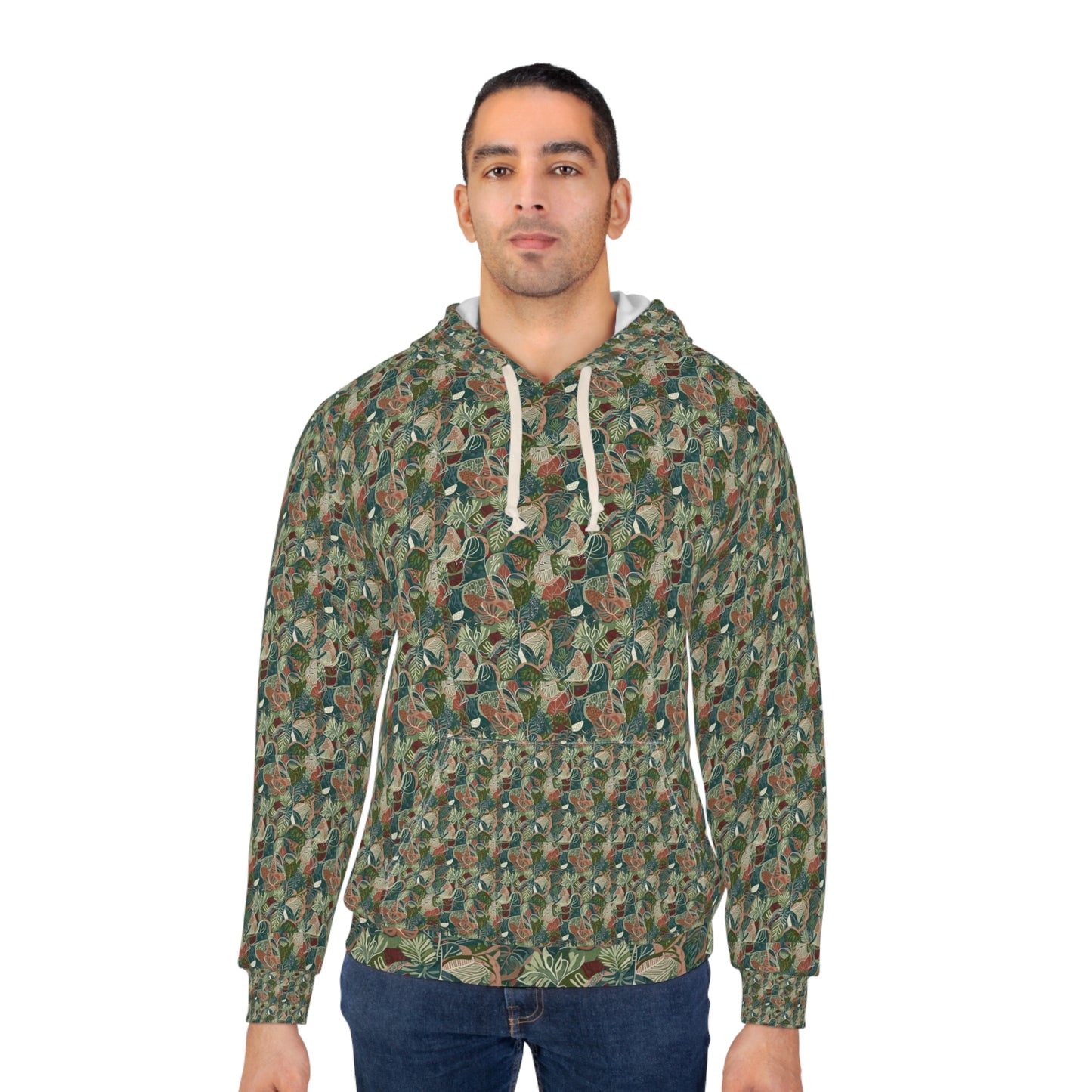 Floral Patterned Unisex Pullover Hoodie | Cozy Layering, Everyday Wear, Gifts for Her, Spring Fashion, Nature Lovers