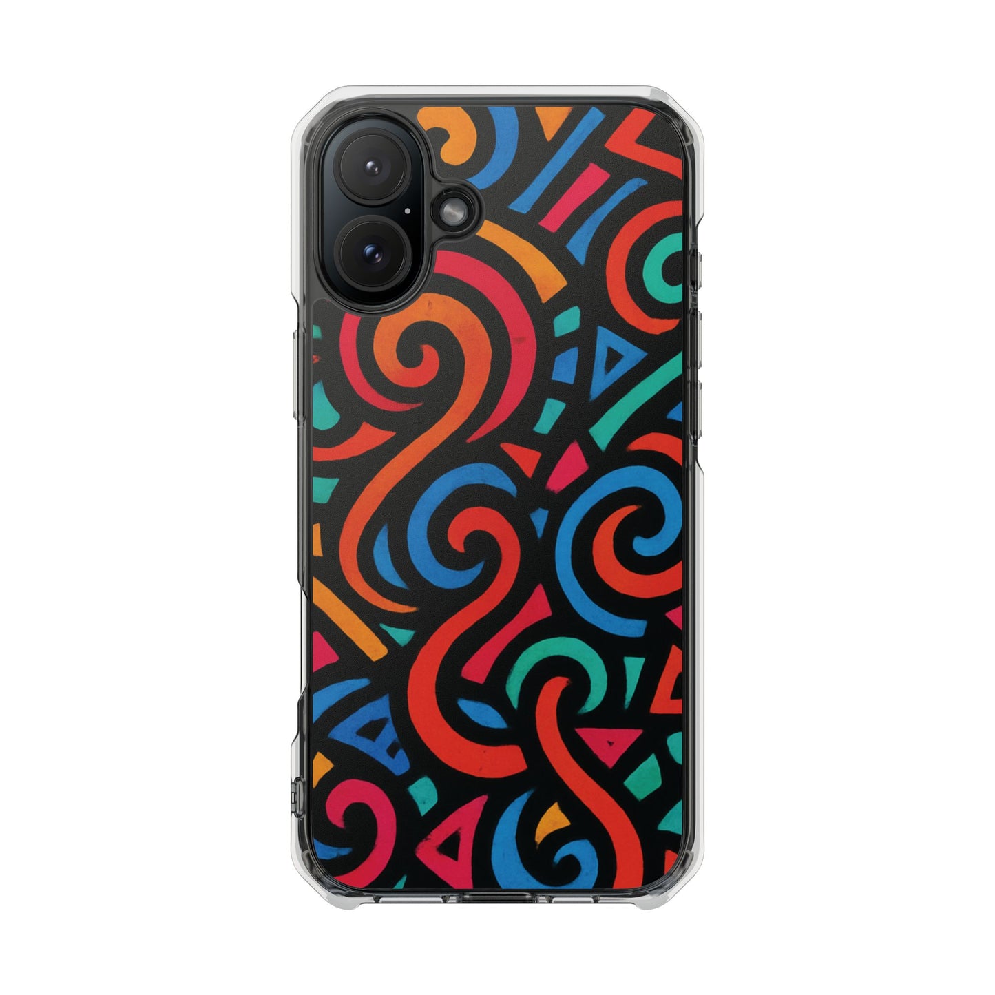 Colorful Phone Case, Stylish Clear Impact Cases for iPhone, Vibrant Protective Covers, Unique Phone Accessories, Gifts
