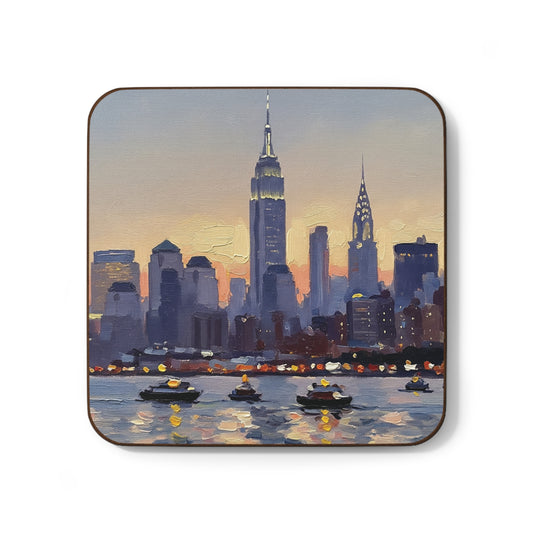 Coaster Set - NYC Skyline Monet-Inspired Print