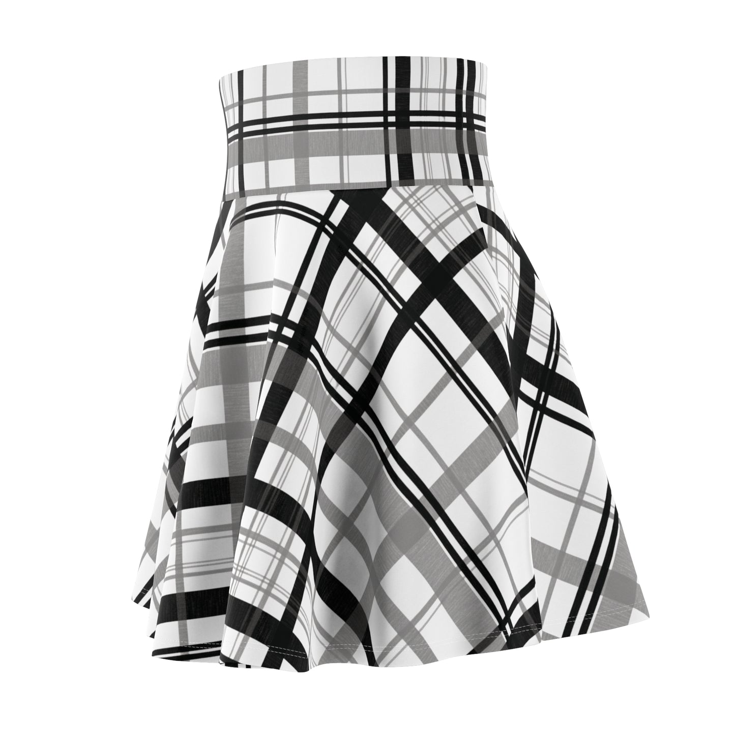Chic Women's Plaid Skater Skirt, Flowy Fashion for Parties, Casual Events, Birthday, Summer Style, Everyday Wear