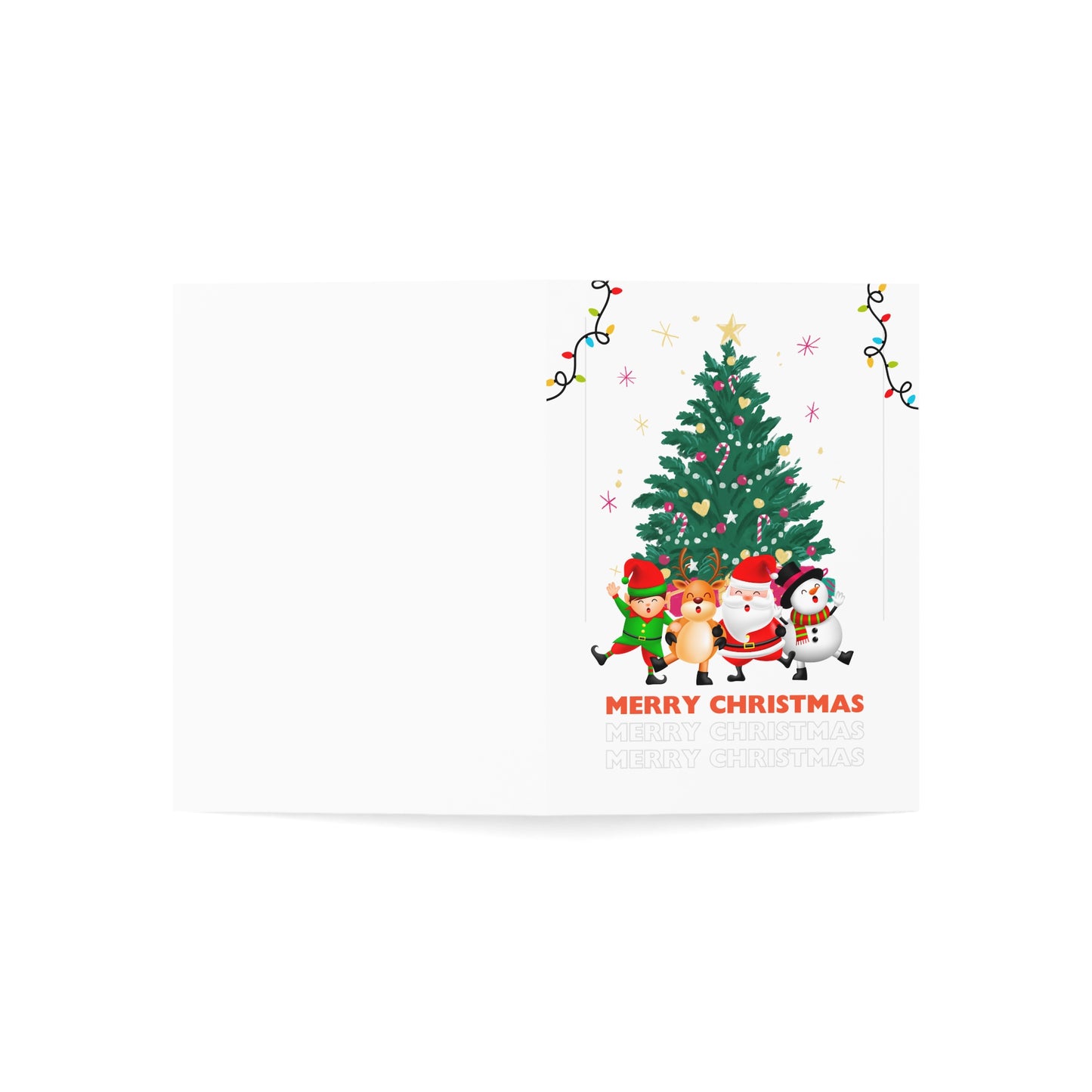 Christmas Greeting Cards Set | Merry Christmas Cards | Holiday Card Pack | Festive Cards for Friends & Family | Seasonal Cheer Cards