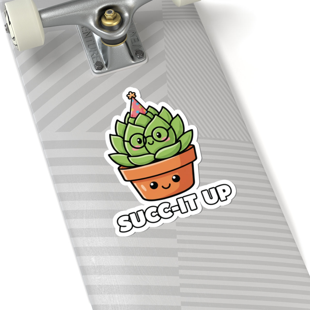 Cute Succulent Kiss-Cut Stickers, Fun Plant Decorations for Laptops, Water Bottles, Journals, Gift for Garden Lovers, Quirky Home Decor