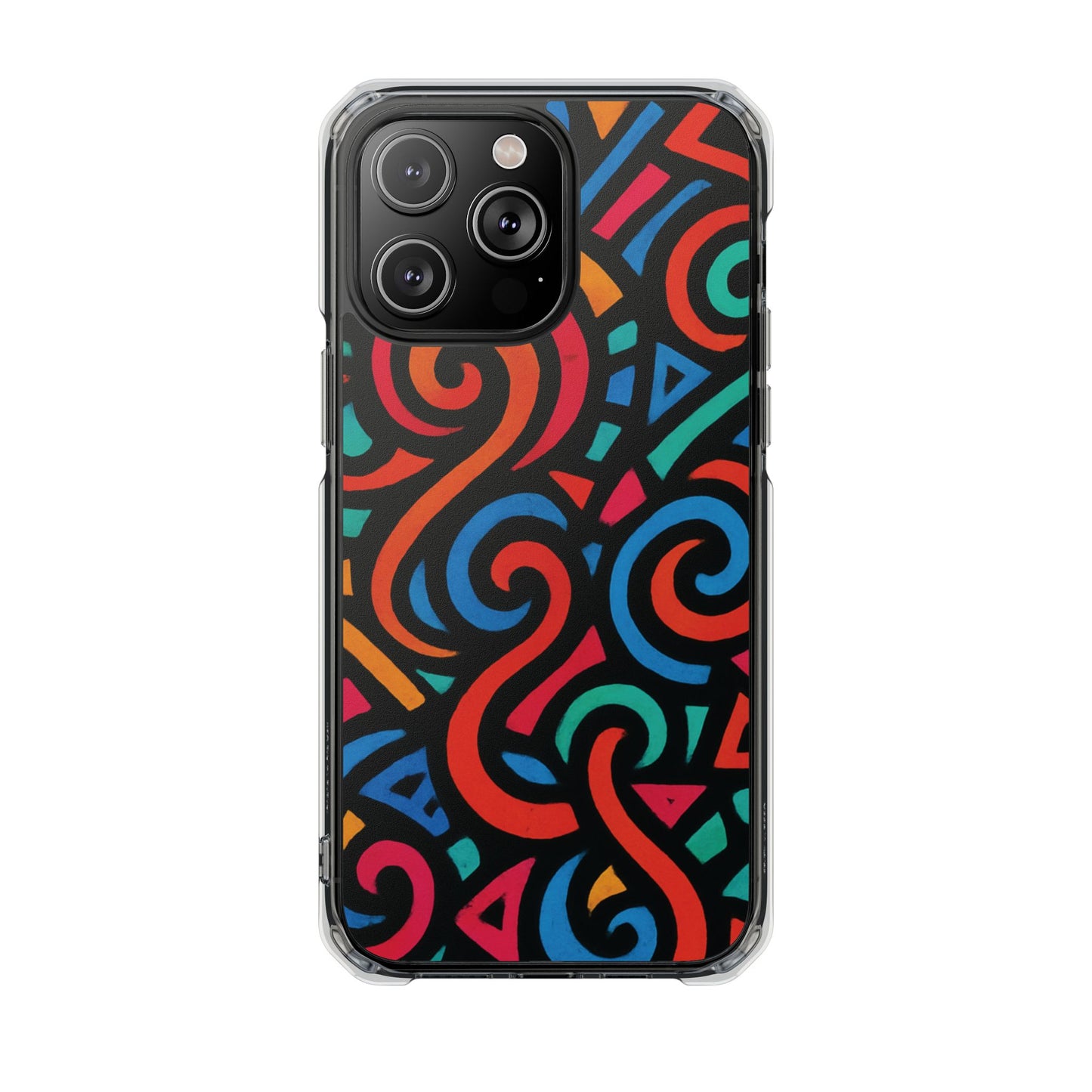 Colorful Phone Case, Stylish Clear Impact Cases for iPhone, Vibrant Protective Covers, Unique Phone Accessories, Gifts